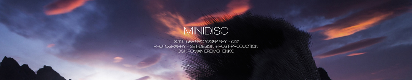 CGI disc Island minidisc Photogrammetry Photography  sand Sony studio walkman