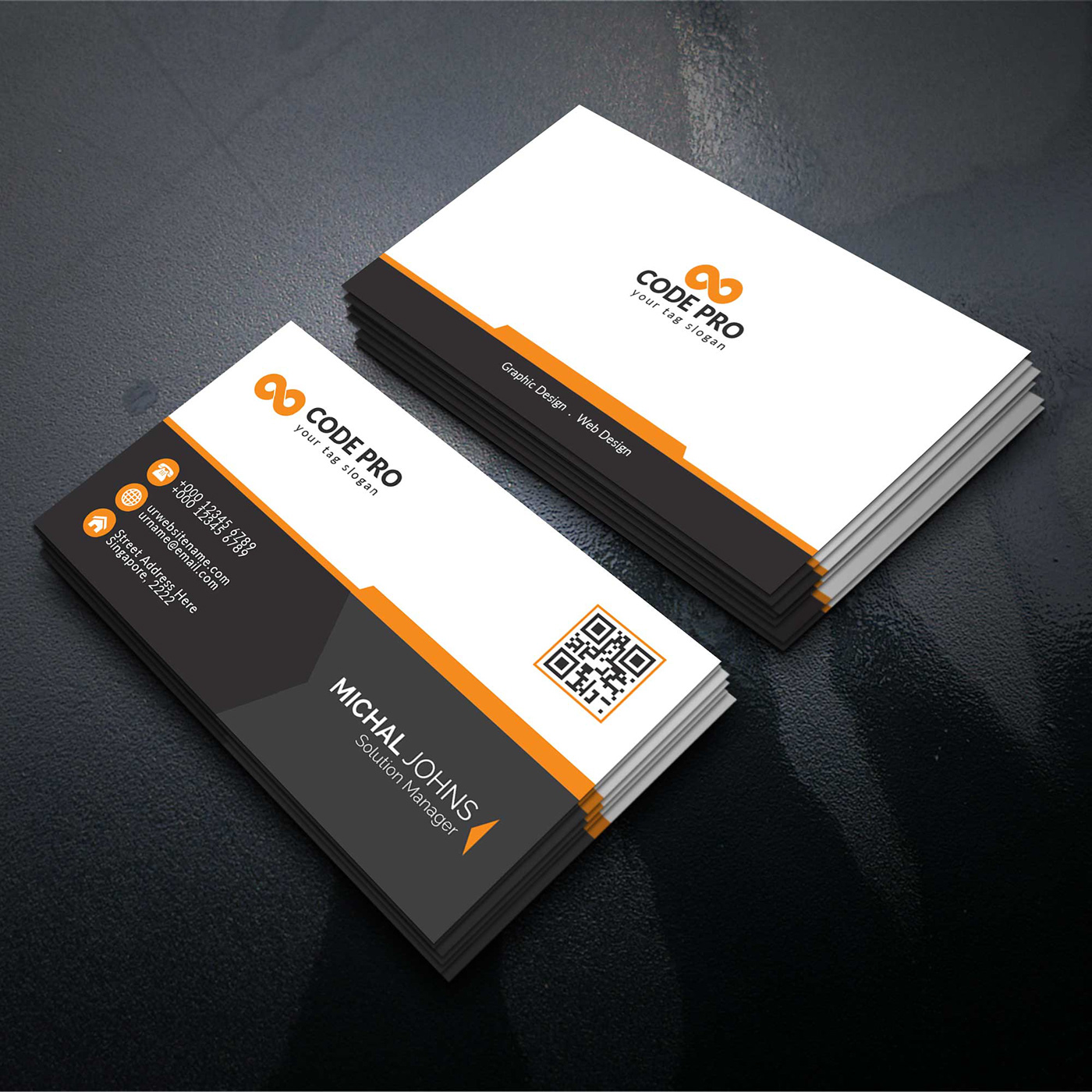 Free Business Card Template Download on Behance