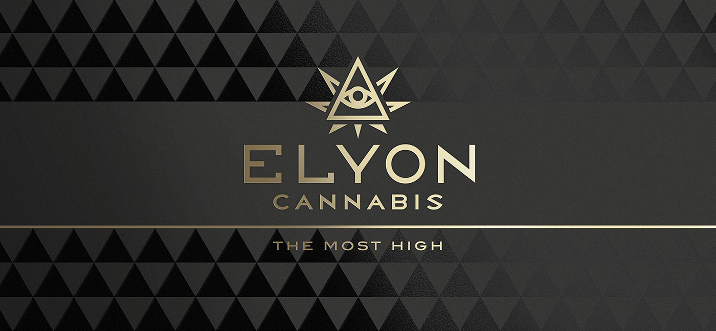 Elyon cannabis The Most High marijuana illuminati weed California logo gold