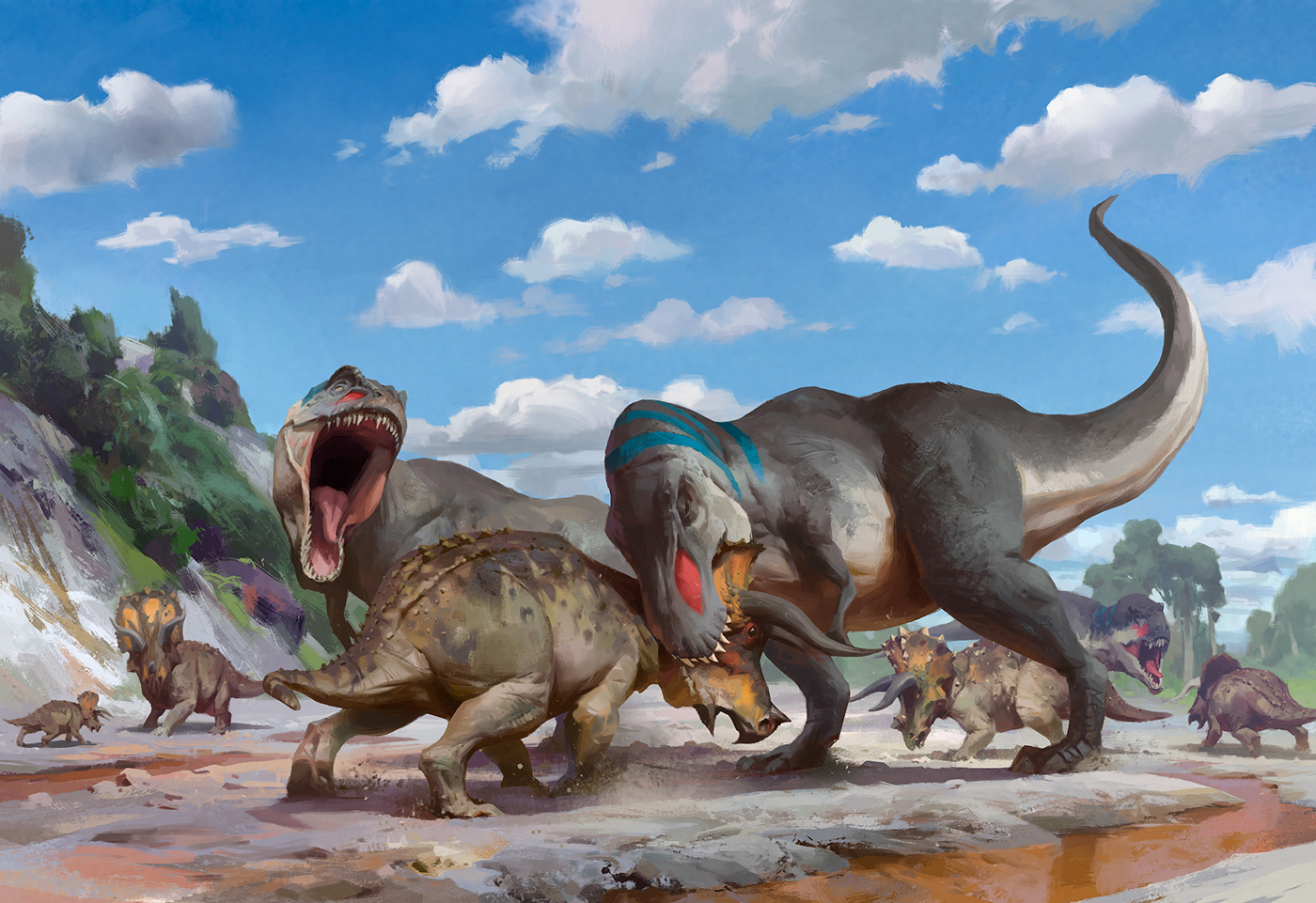 dinosaurs paleoart animals