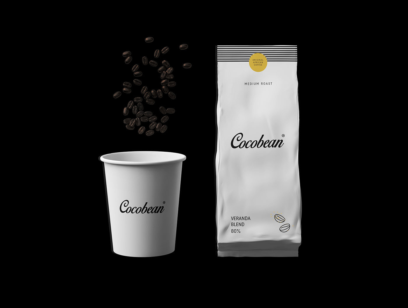branding  UI Mobile app Coffee bean drink xD logo Packaging creative
