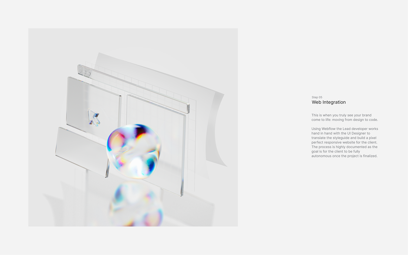 3D Visuals creative futuristic modern refractive Refractive visual transparent