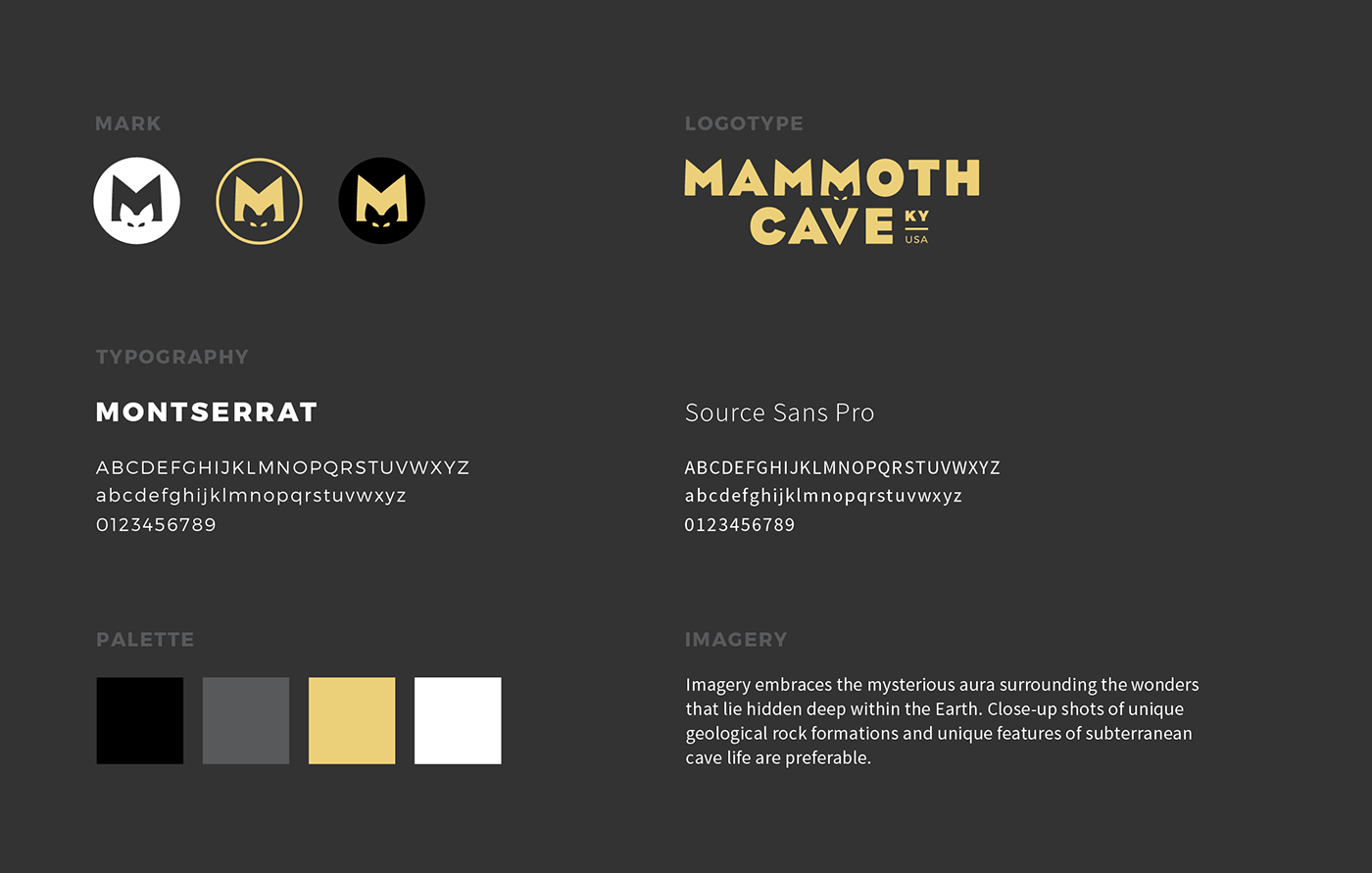 mammoth cave brand identity UNESCO world heritage site