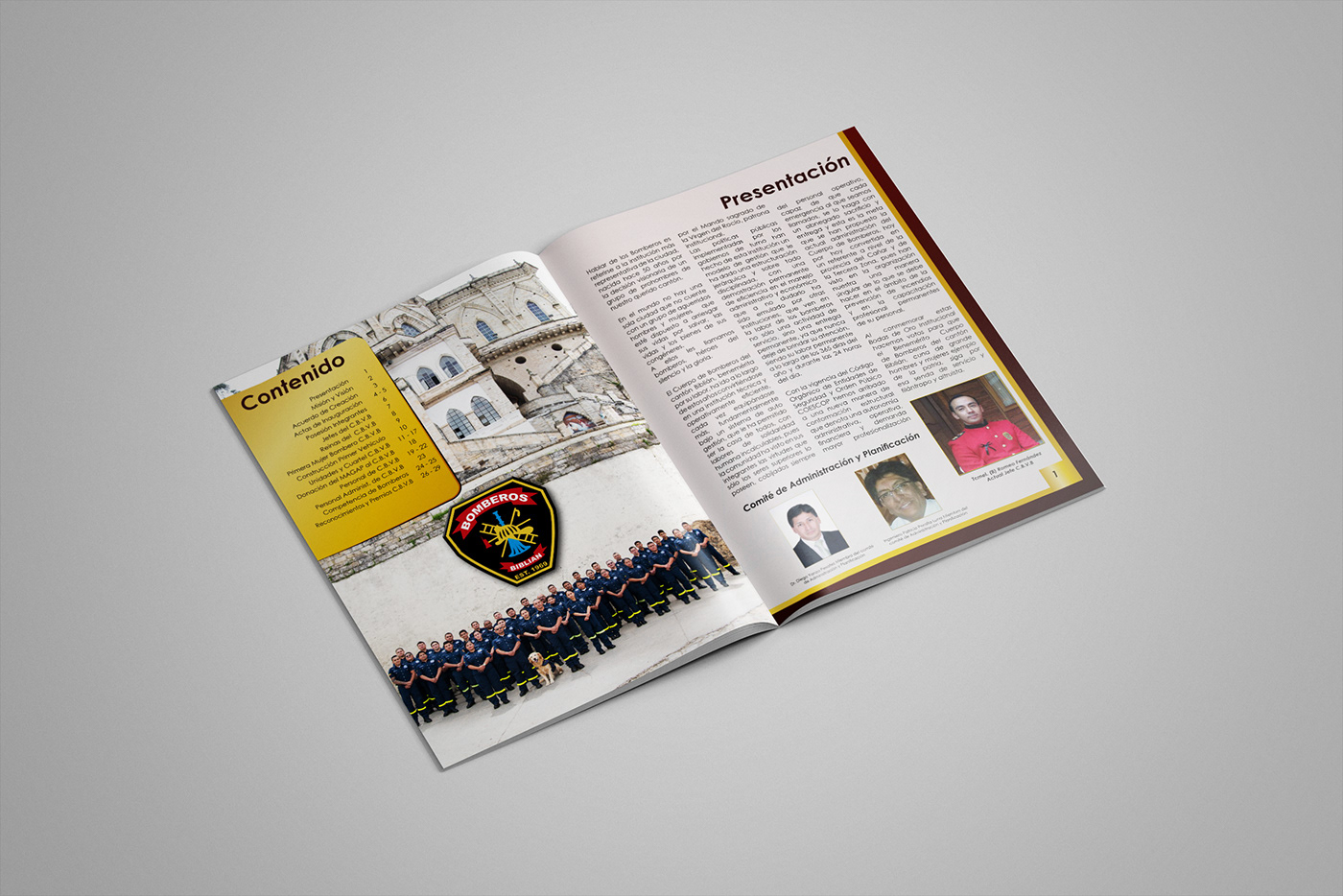 revista fireman bomberos diseño design InDesign