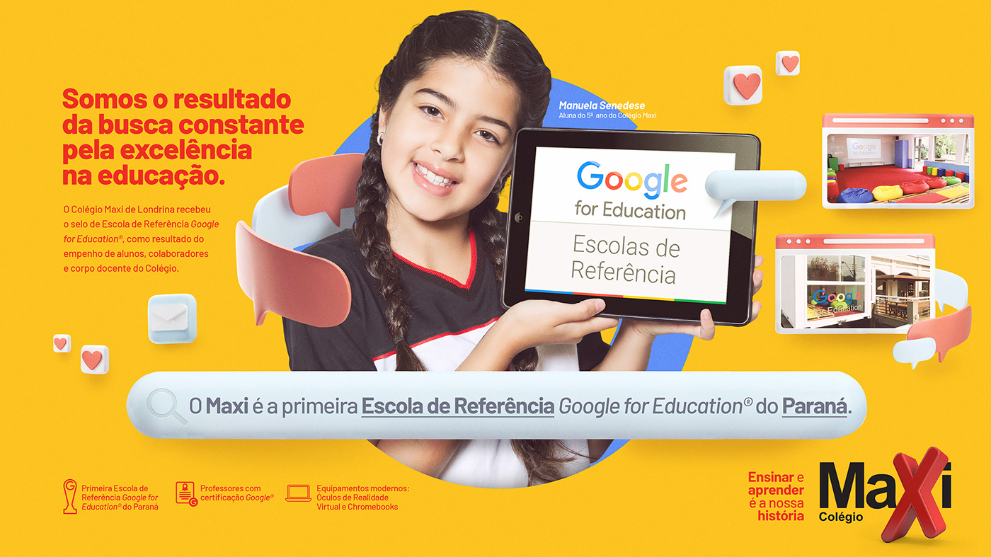 google Google for Education Education educação Escola Referência Colégio Maxi escola Colégio londrina Aluno