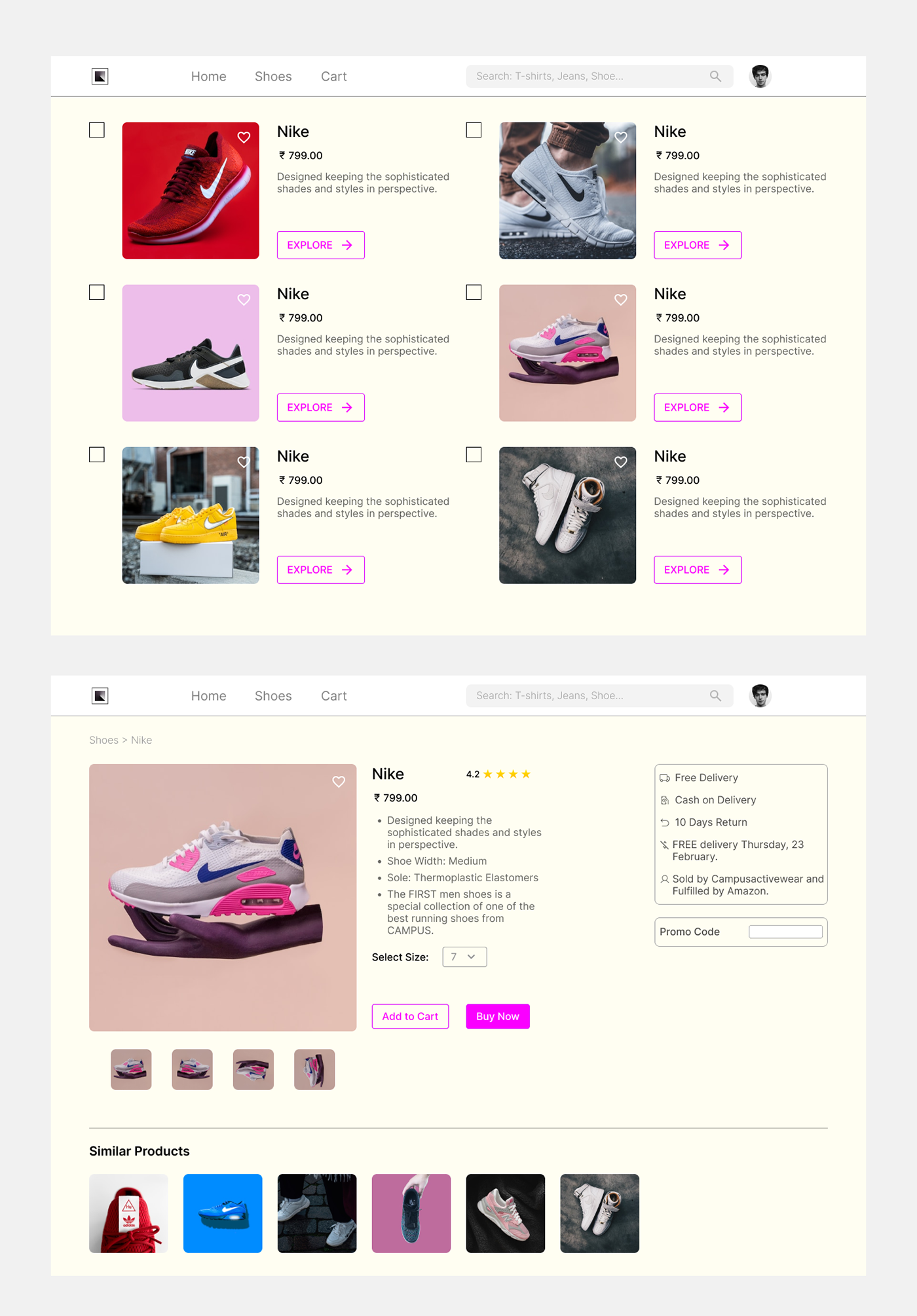 Ecommerce Figma landing page Shopping UI ui ux UI/UX user interface Web Design  Website