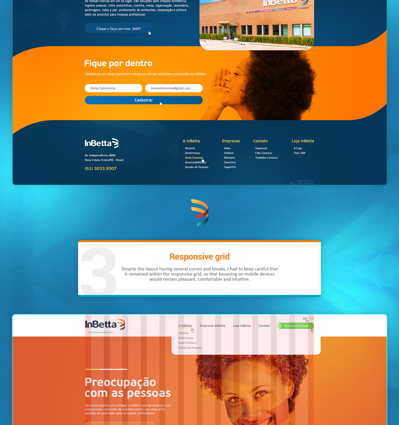 clean colorful graphic design  Interface Responsive Rodrigo Rost UI ux Web Design  Website