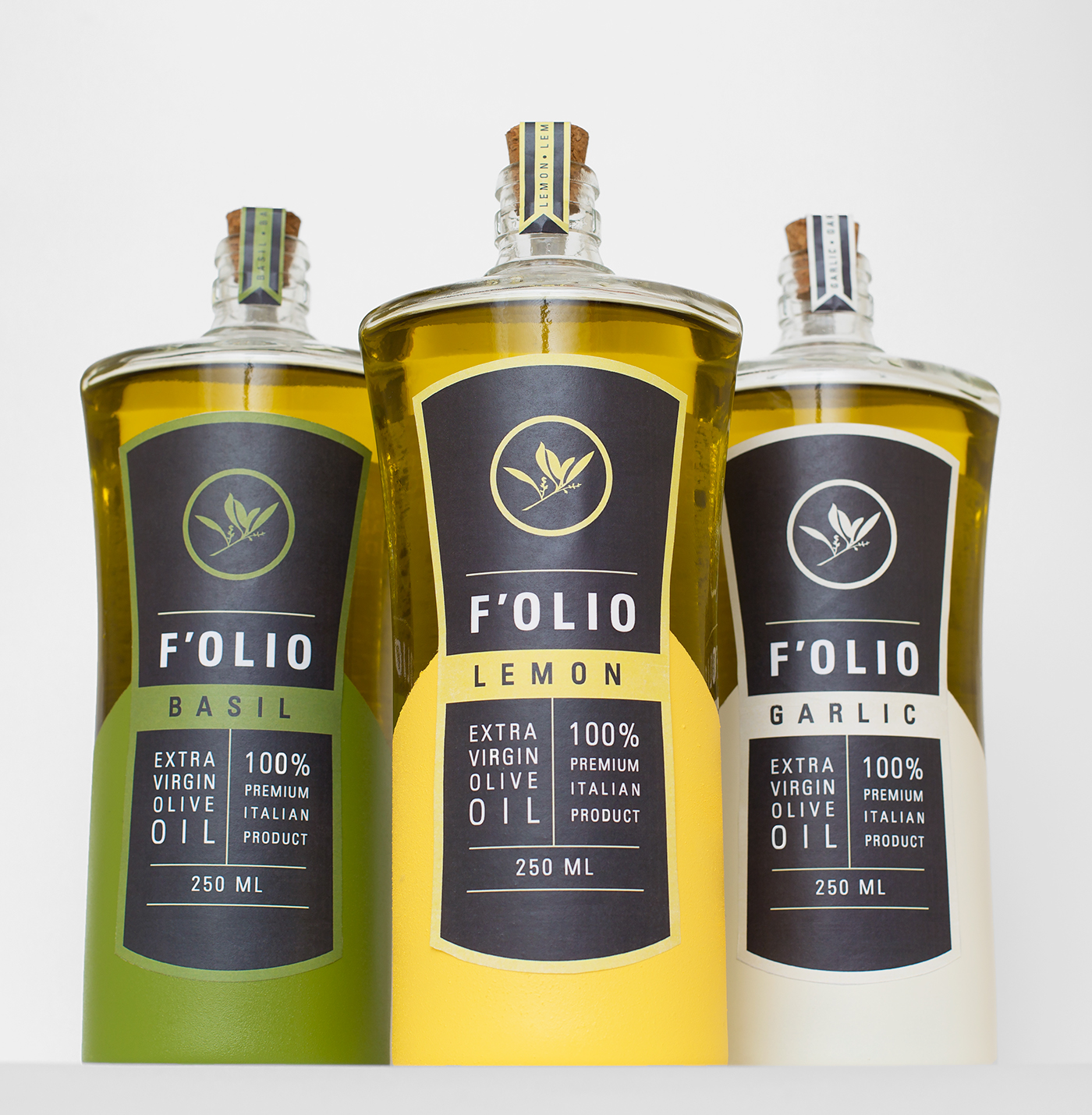 Packaging package design  Olive Oil label design branding  olive oil set repackaging labels f'olio
