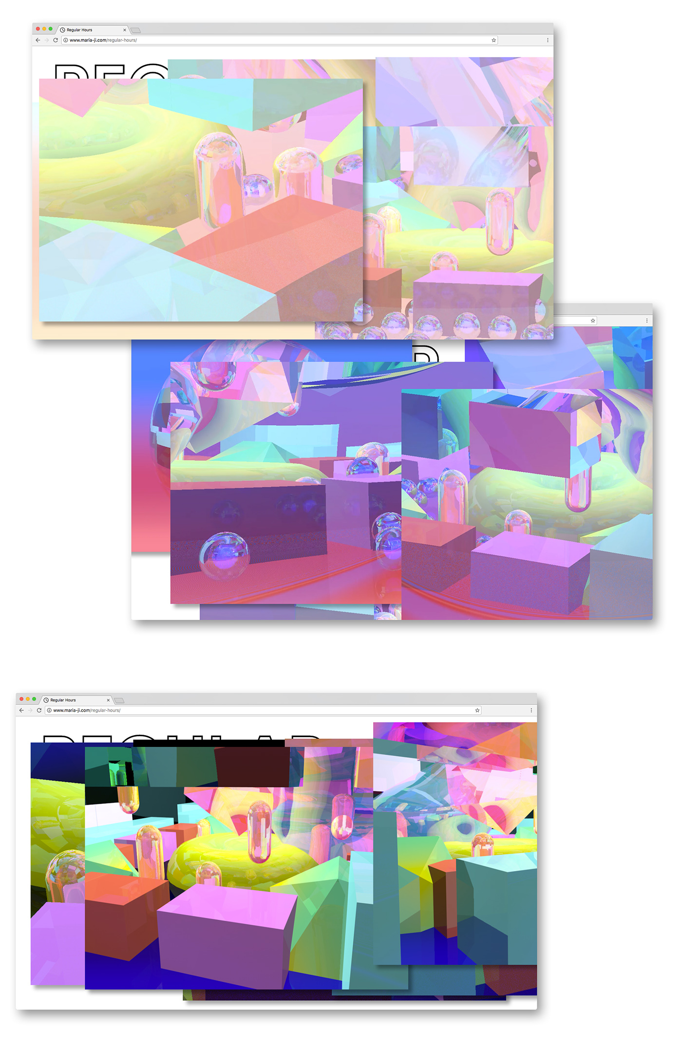 Ecal Website design Web art digital installation conceptual cinema4d 3D