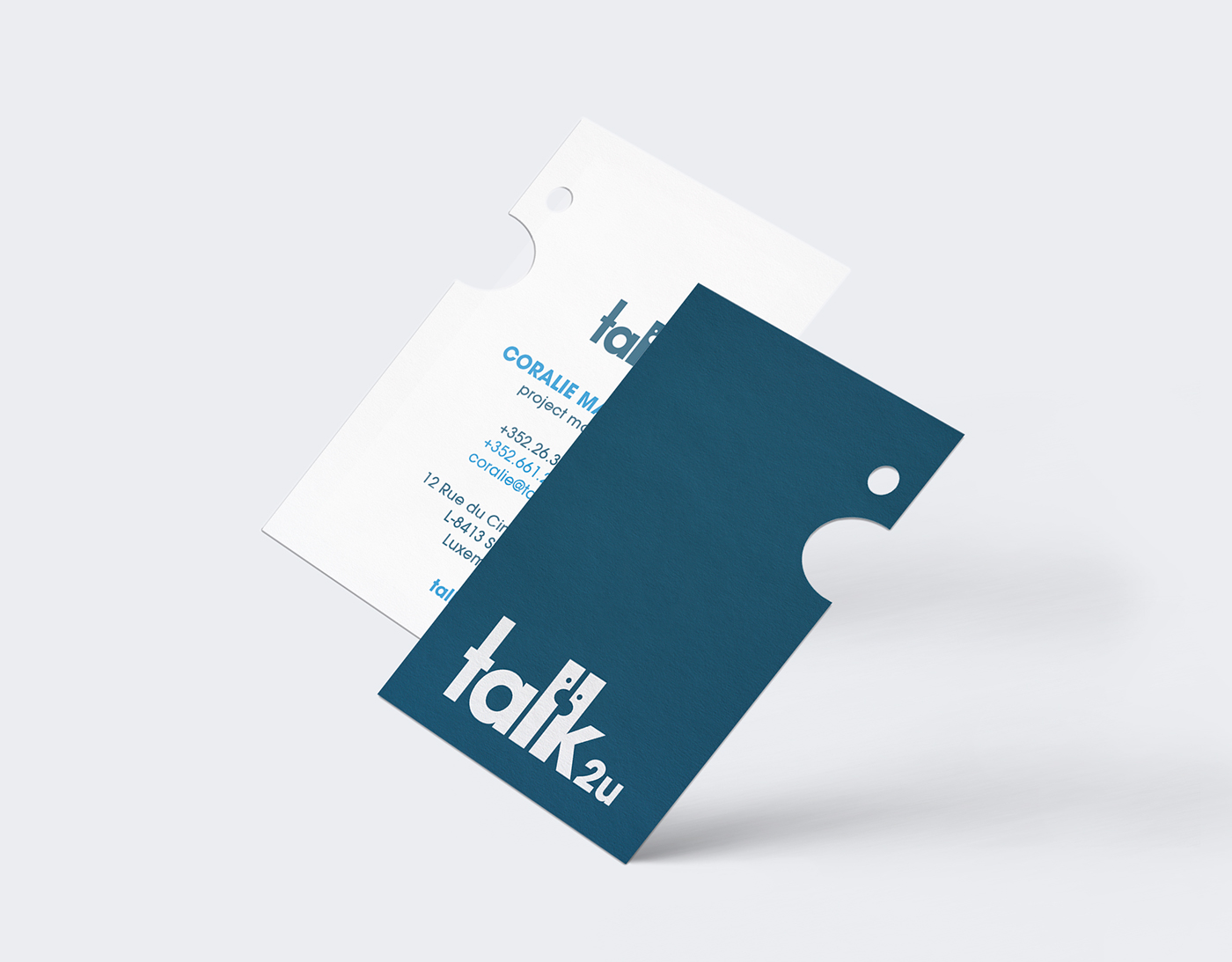 business card brand identity print paper cut