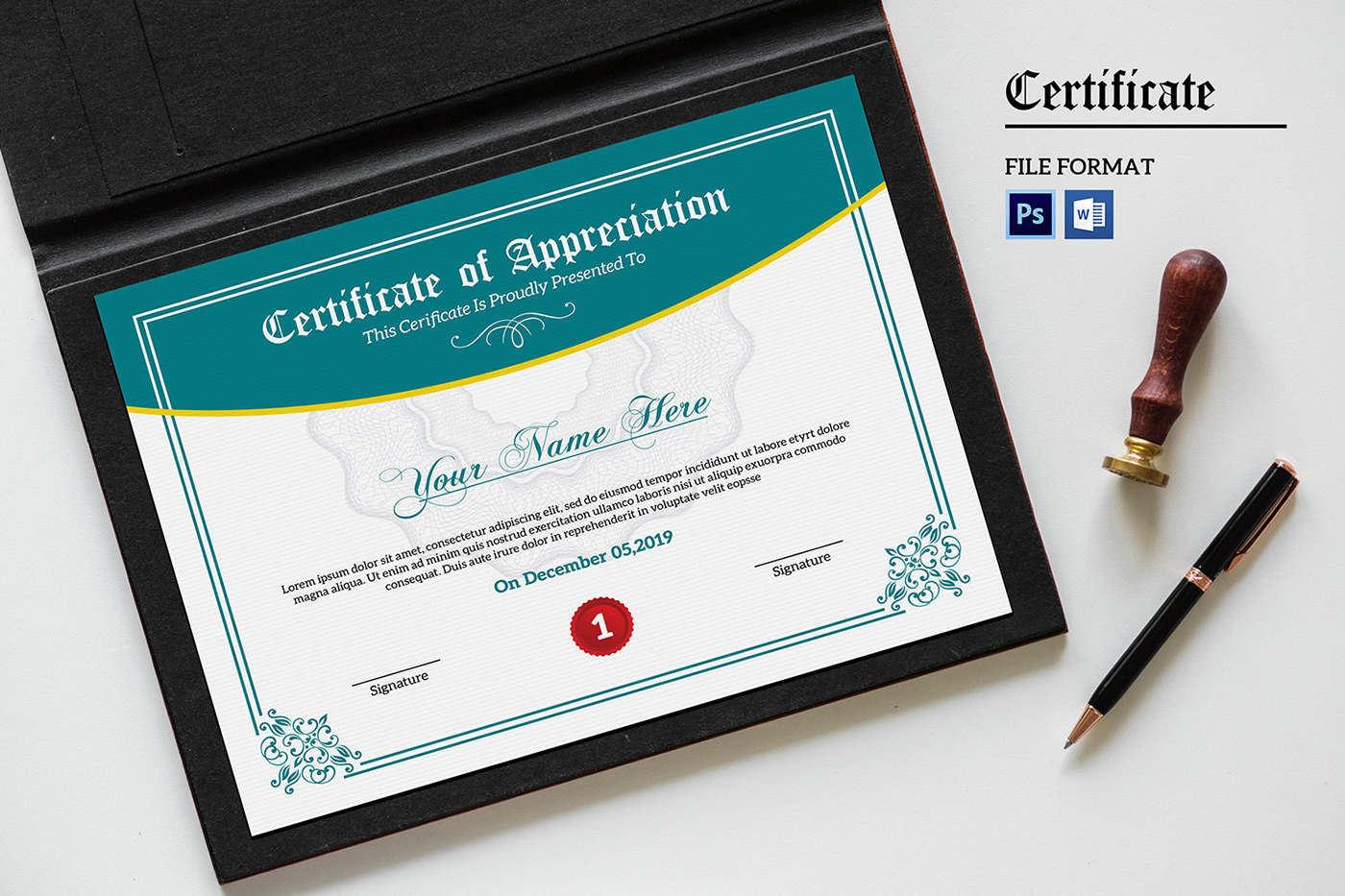 certificate template certificate school certificate College Certificate corporate certificate company certificate award Appreciation photoshop template ms word
