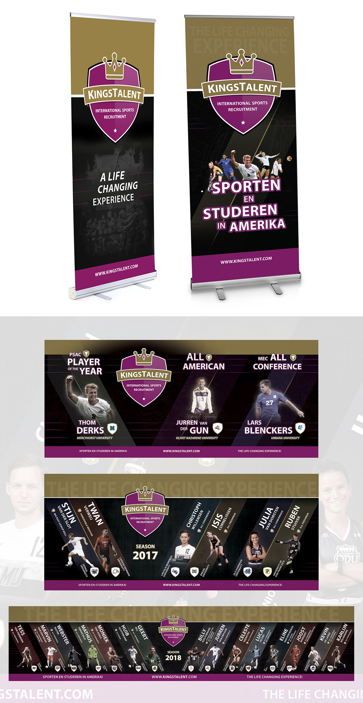 Adobe Portfolio logo huisstijl Website flyers spandoeken posters folder facebook social media Webdesign