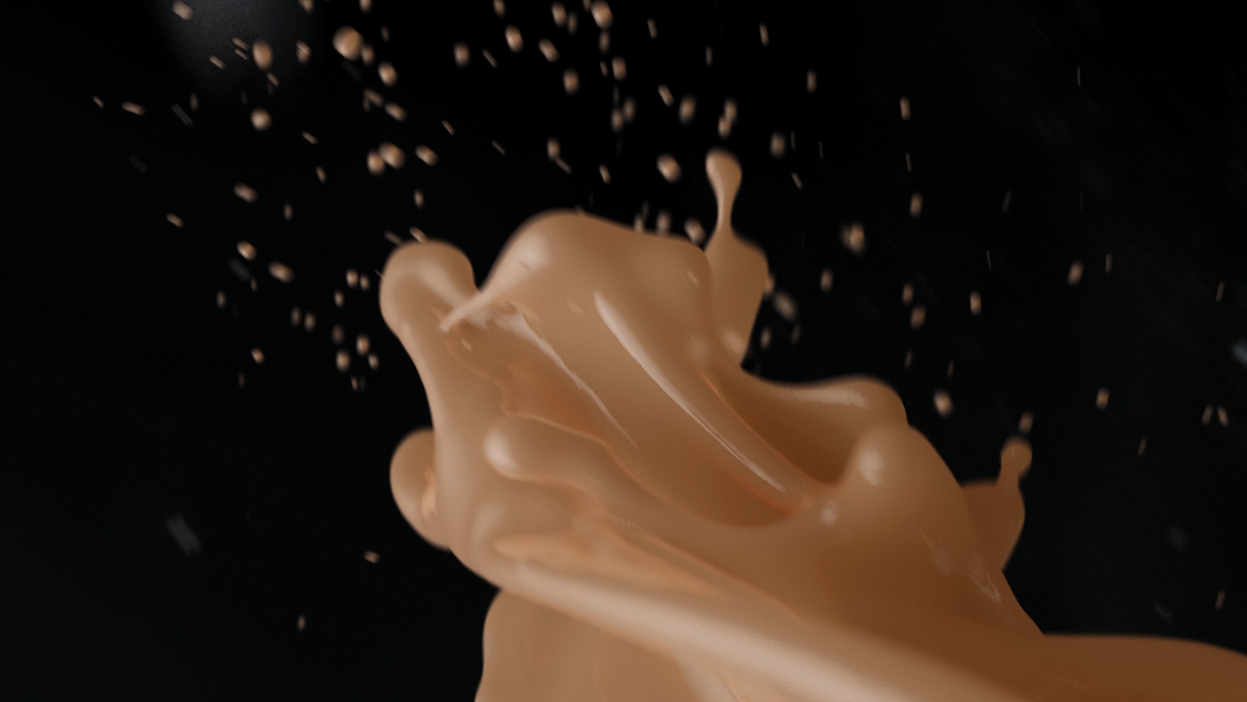 beauty cg table top chocolate Commercials Liquid Simulation meltvfx Render vfx water