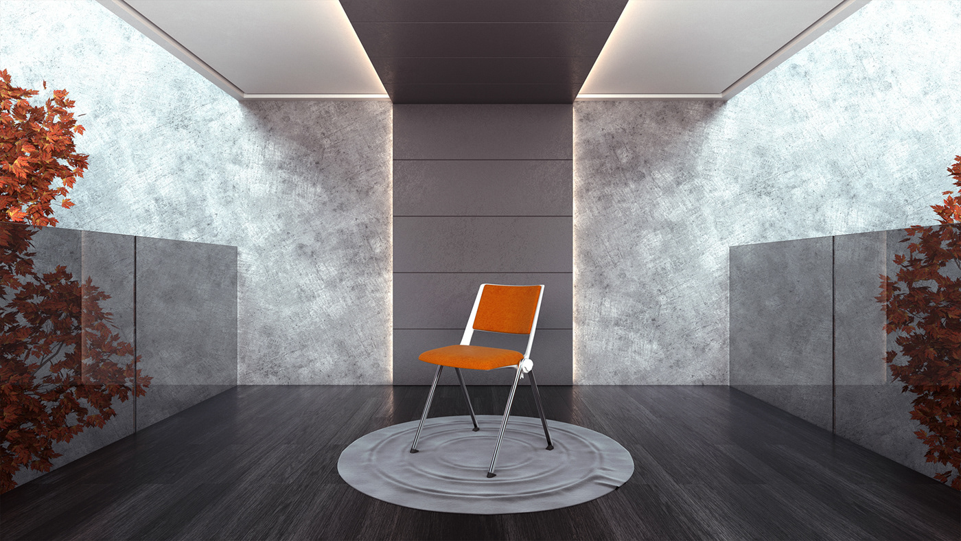3D cadeira mobiliários   ambiente CGI maquete eletronica Perspectiva são paulo chair Office
