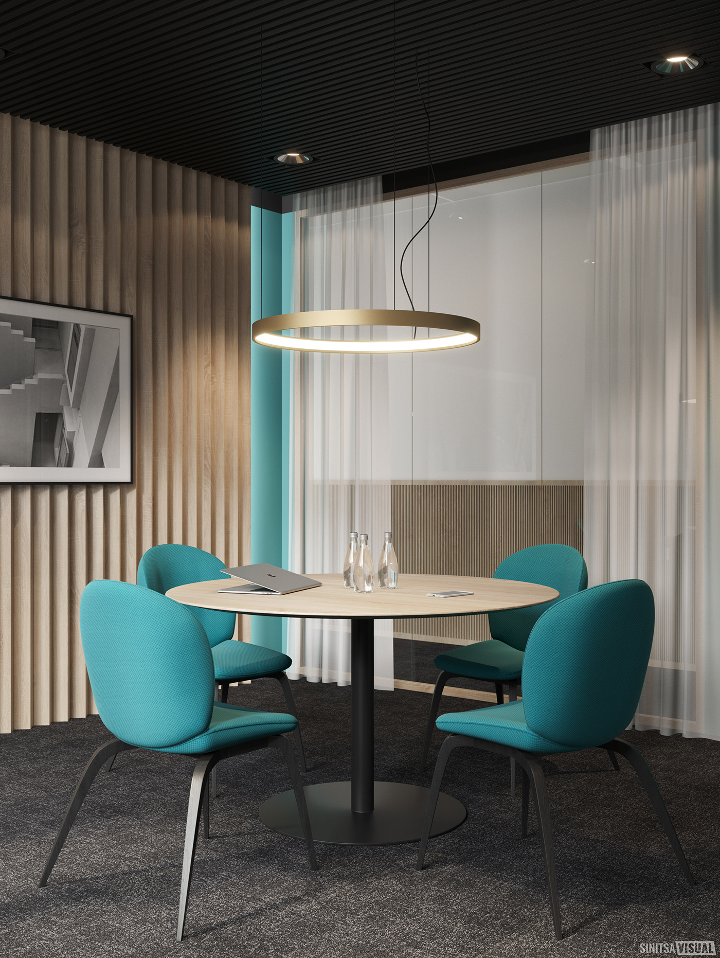 CoronaRender  Interior lounge meeting visual 3D visualization sinitsavisual Office
