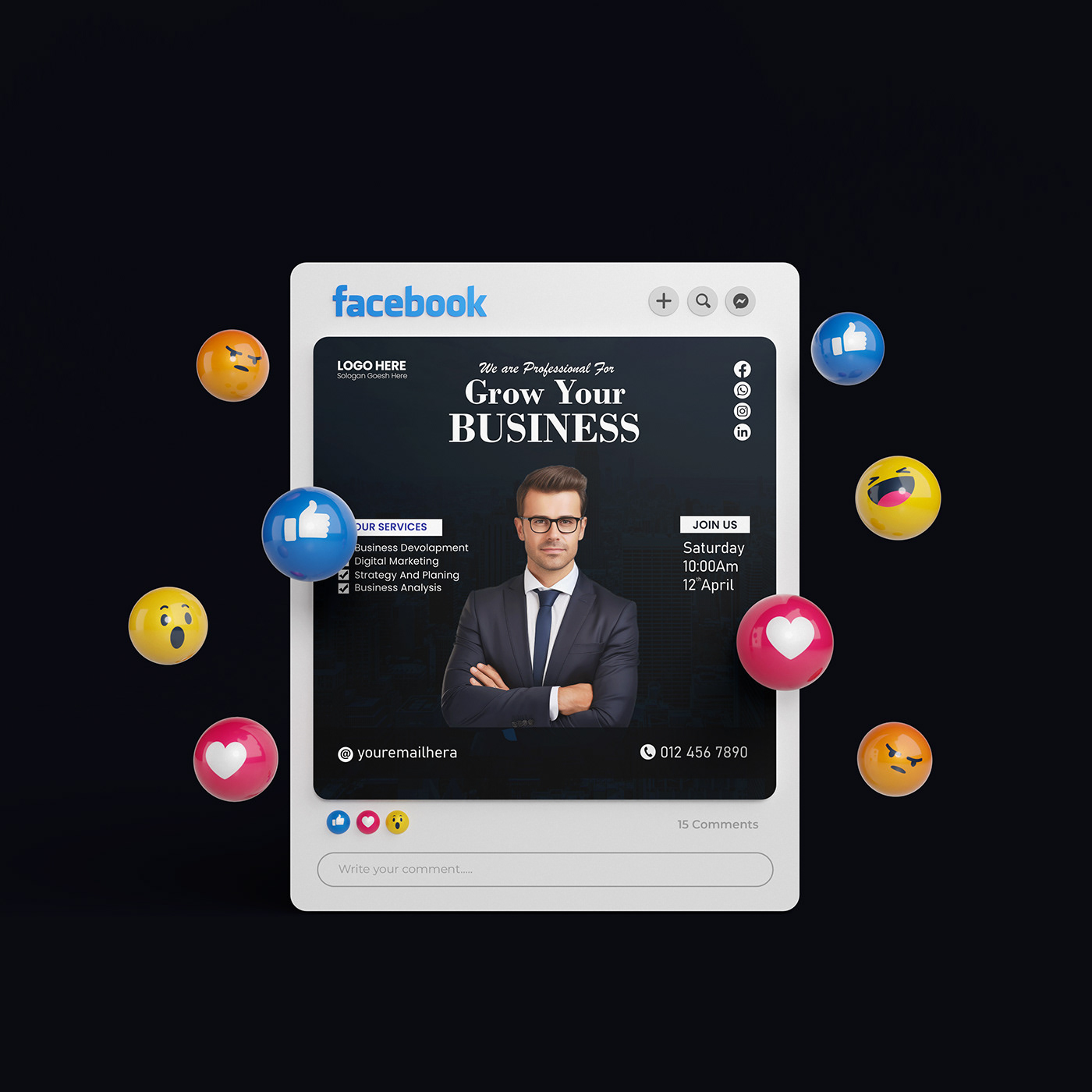 template business design marketing   Social media post Advertising  Socialmedia post ads instagram