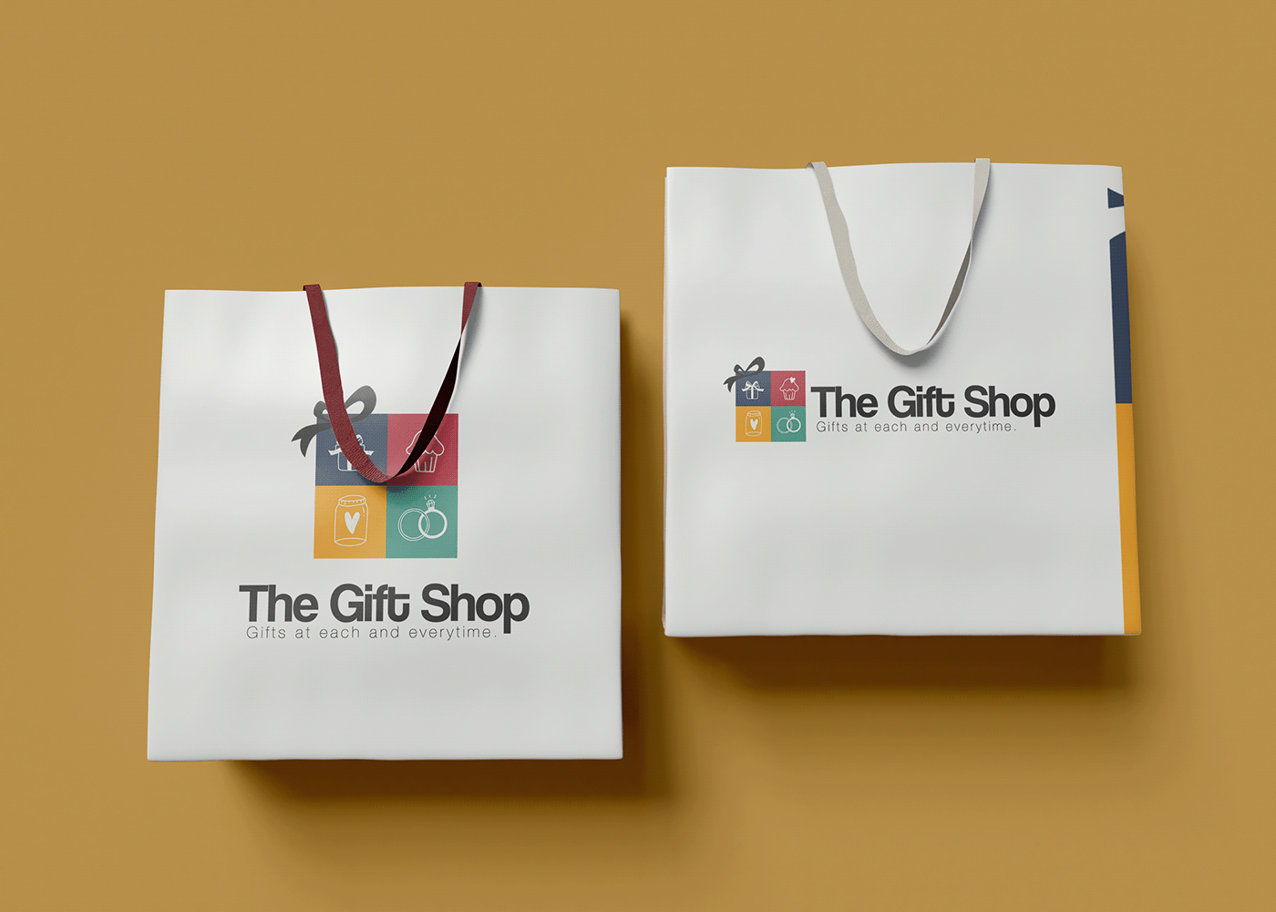 box brand identity branding  logo Logo Design Packaging shopping bag store sign