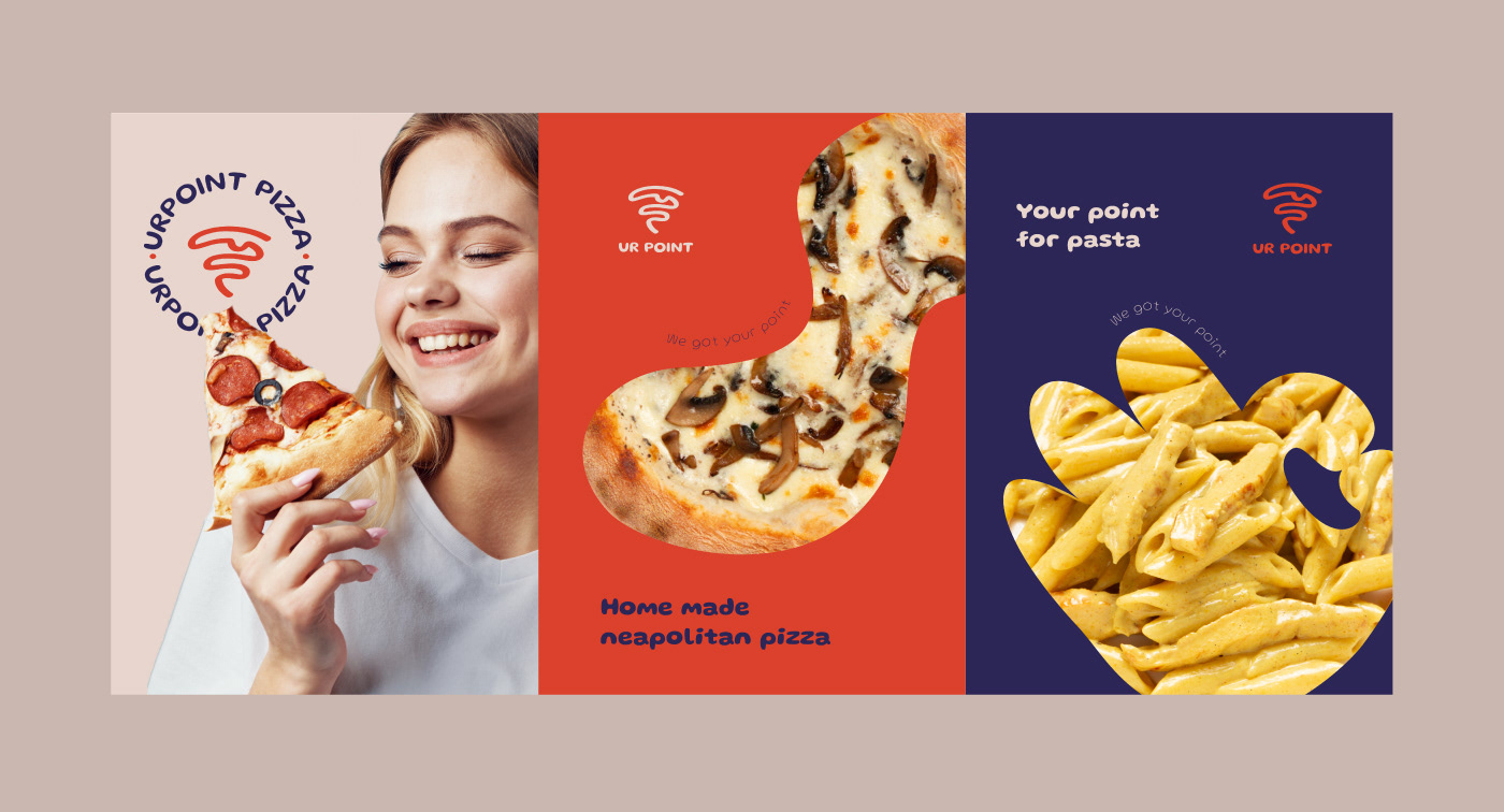 Advertising  brand identity branding  Fast food Food  Logo Design Packaging Pizza restaurant visual identity