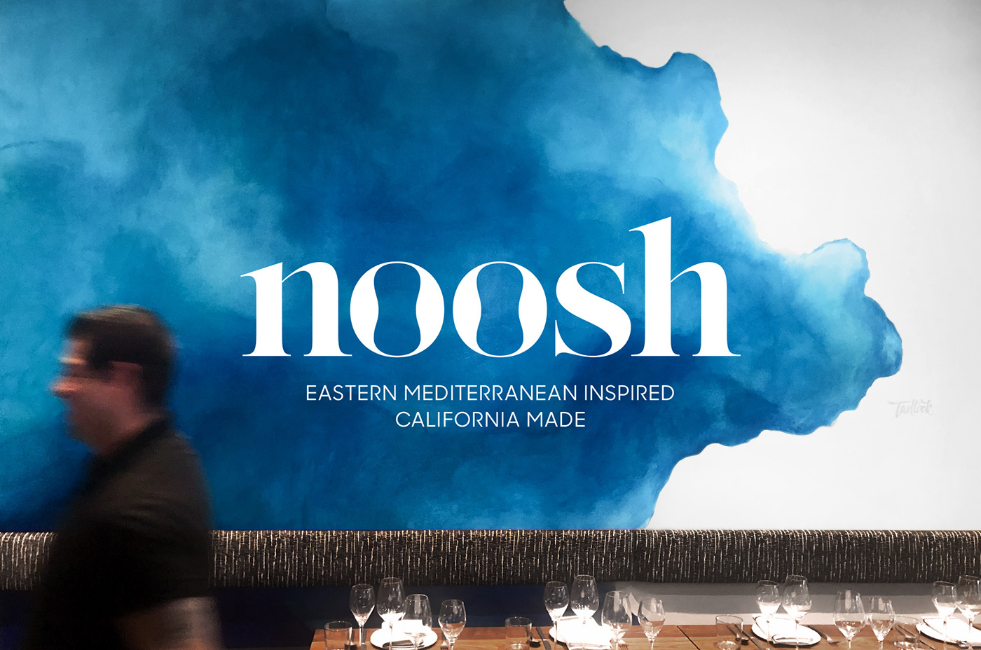 noosh san francisco food restaurant design branding  typography   custom wordmark Lobster Phone