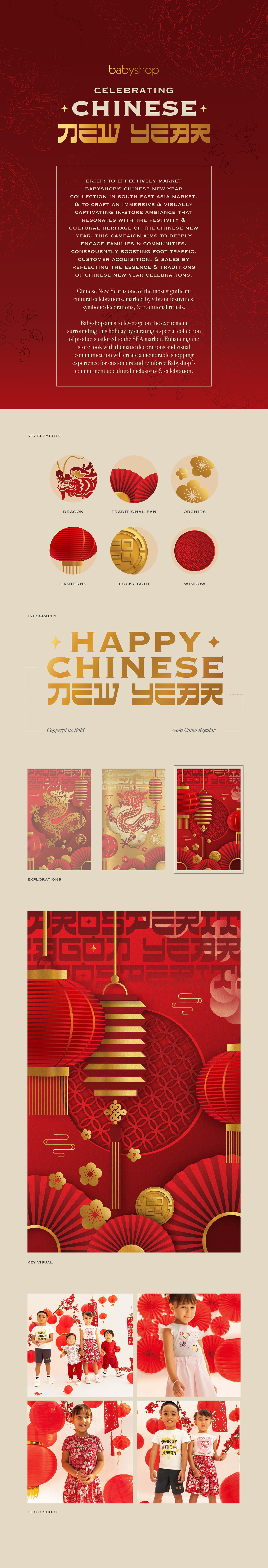 chinese new year graphic design  adobe illustrator ILLUSTRATION  typography   branding  marketing   vector