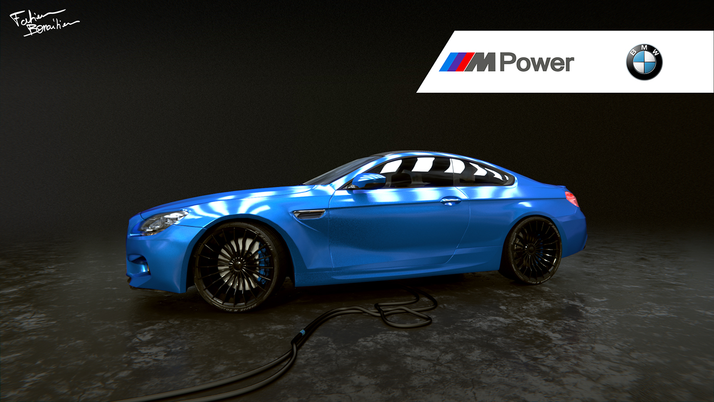 Infographie 3D modelization modelisation BMW m6