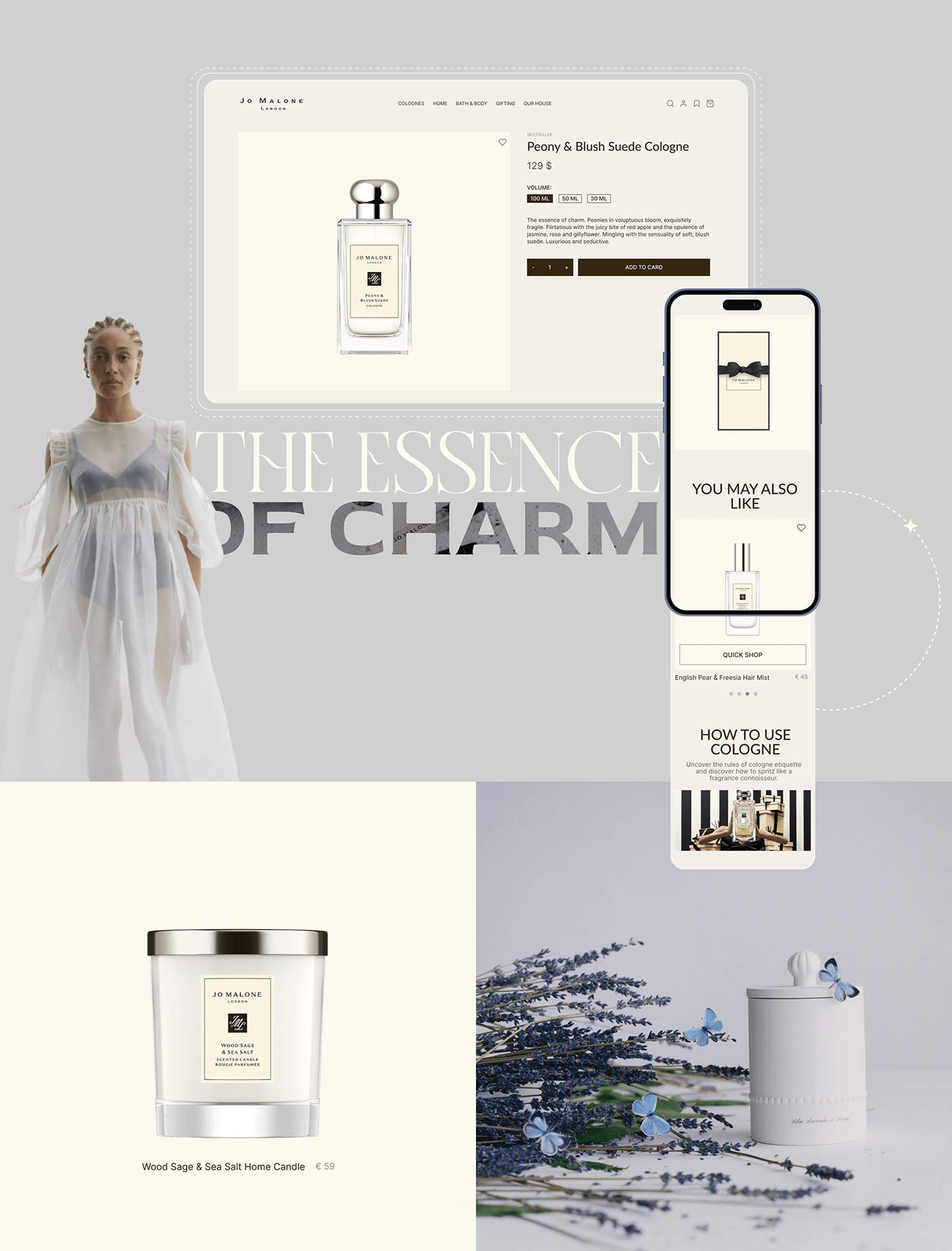 UX UI Figma redesign jomalone Fragrance Website Design user interface Ecommerce Web Design  UI/UX