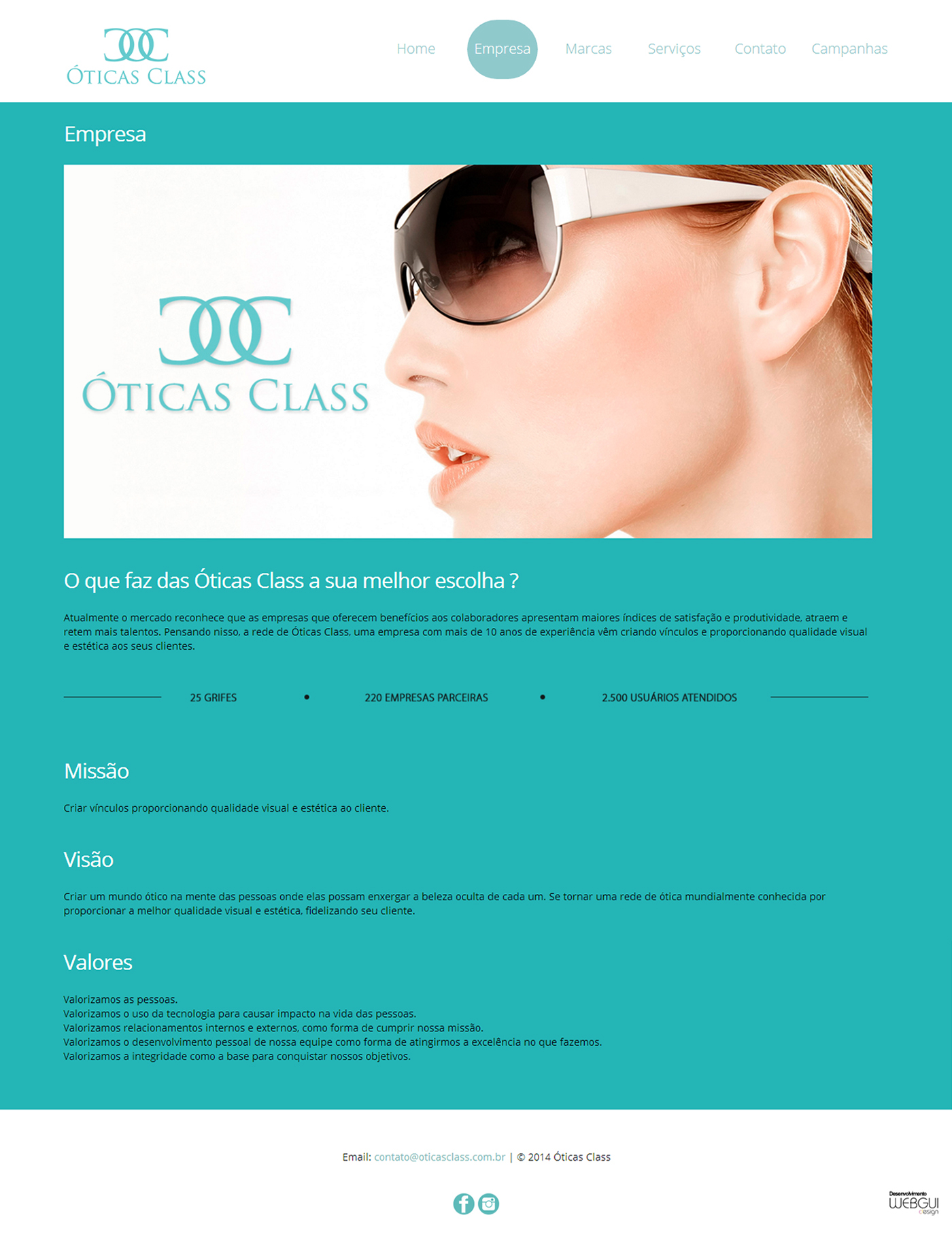 oticasclass OTICA óculos sunglass glass webguidesign webgui agencia saopaulo SP Brasil Brazil Website site