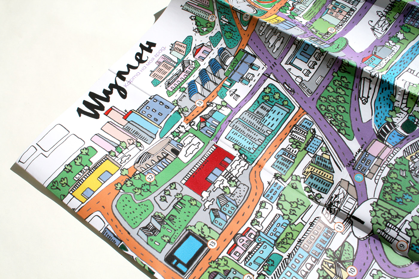 map illustrated map city