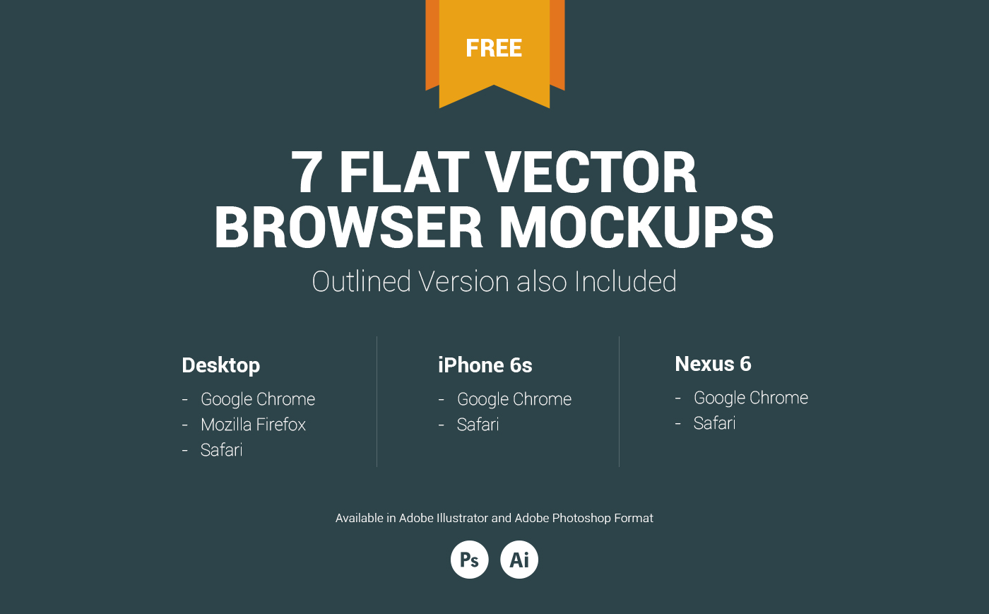 free freebie Mockup psd vector browser app design UI/UX Design Website Design GOOGLE CHROME safari mozilla firefox desktop iPhone 6s nexus 6