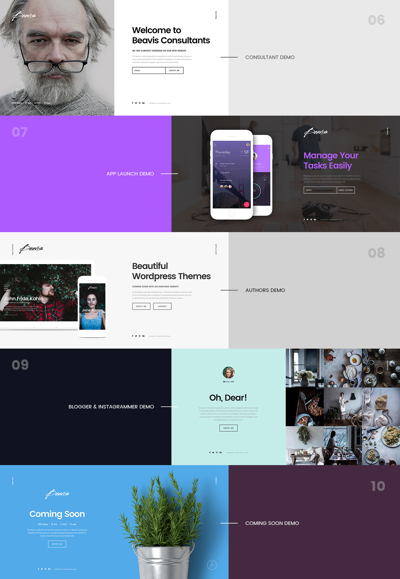 minimal Web Website Interface template Theme free psd HTML modern clean stylish portfolio Layout design