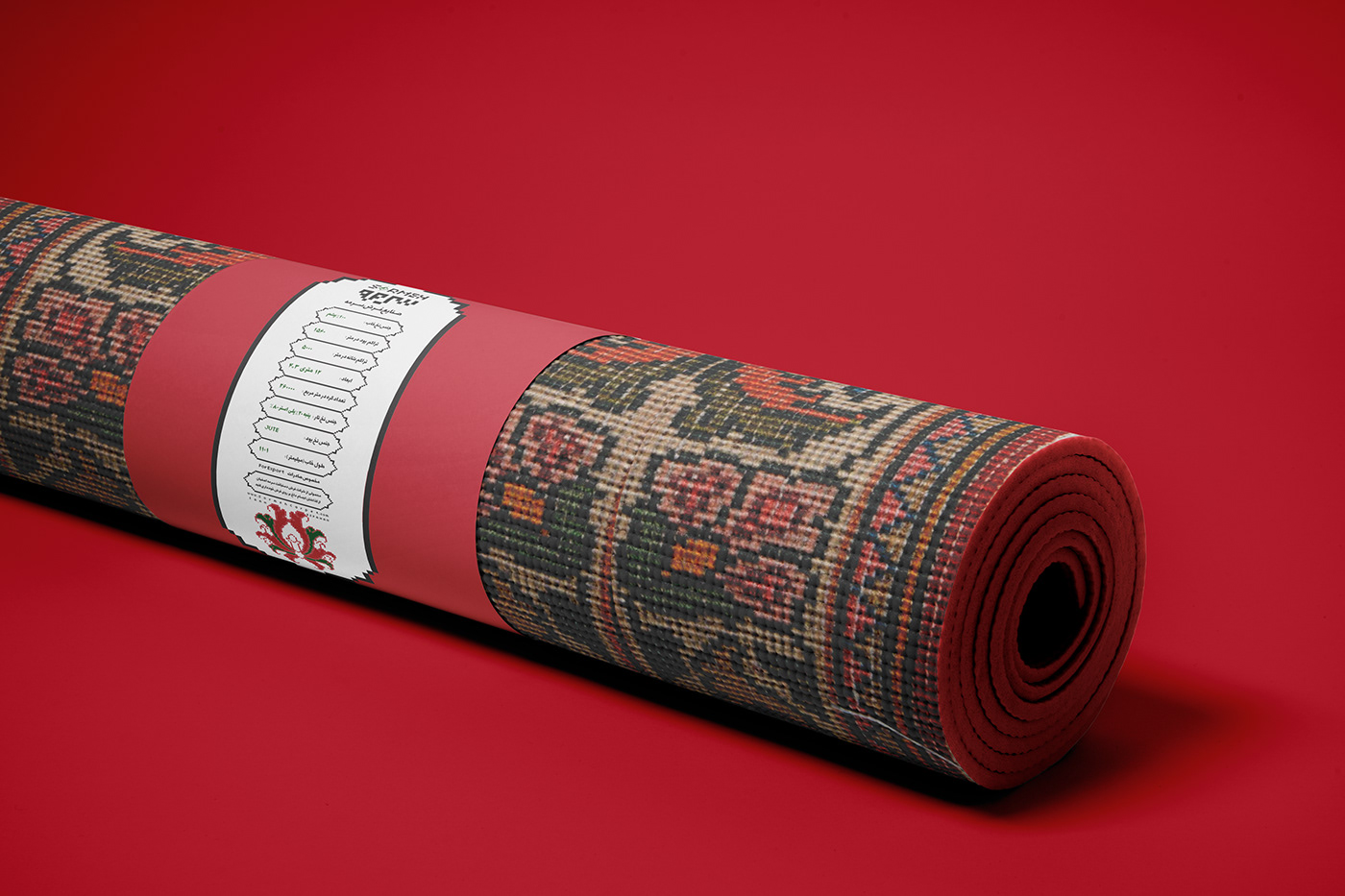 carpet logo office set visual identity Invoice Design Lable ribon Web Design  iranian carpet Nowruz Day