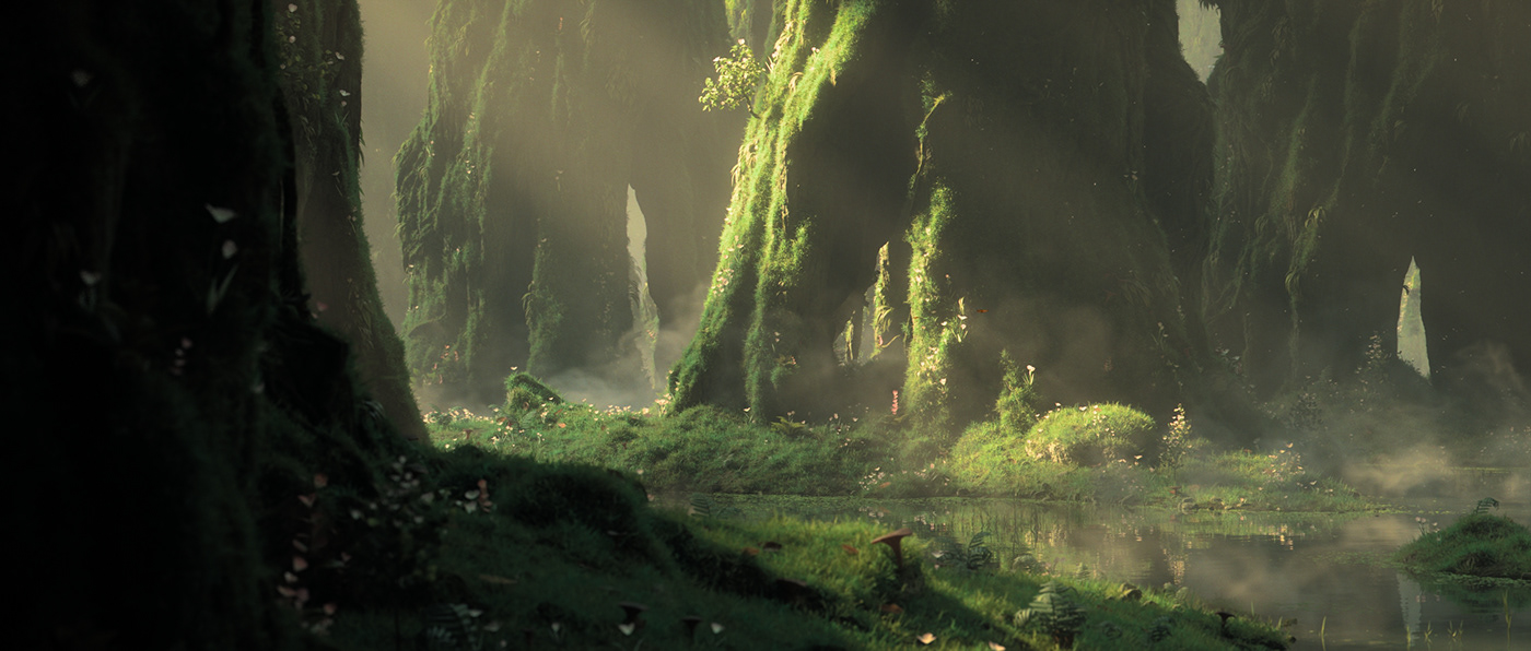 forest Ghibli miyazaki Mononoke peace Sediment sleep