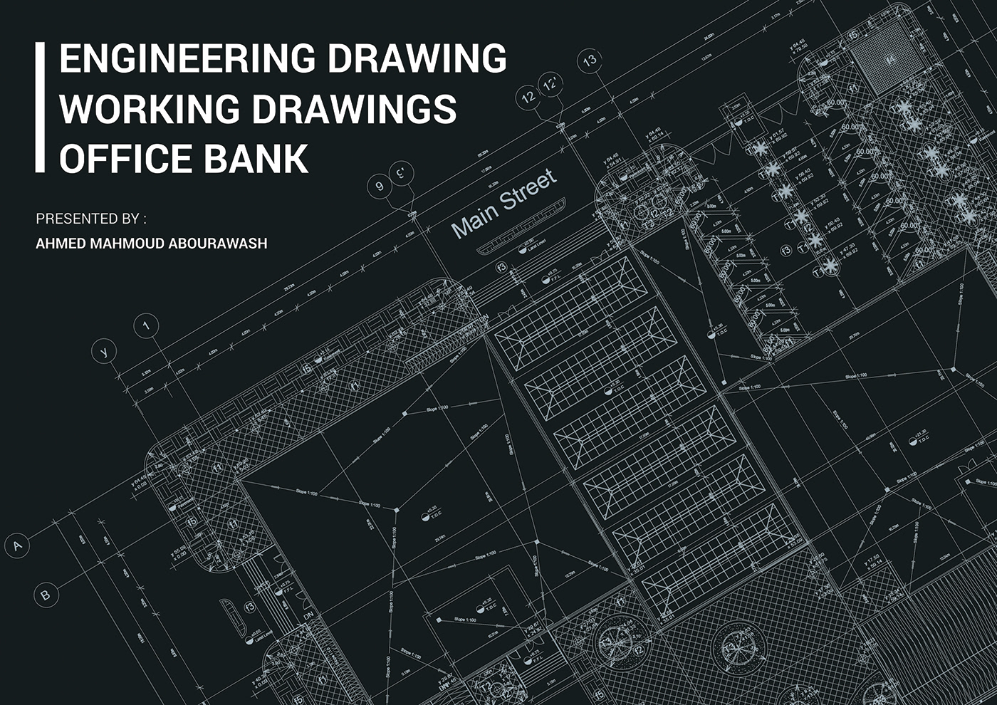 details drawings Bank construction building structure architecture working drawings BIM technical drawing