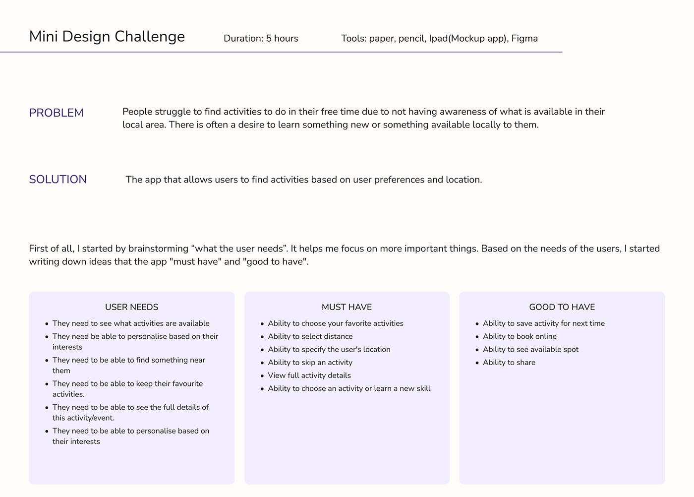 app Case Study challenge daily ui design challenge mobile design