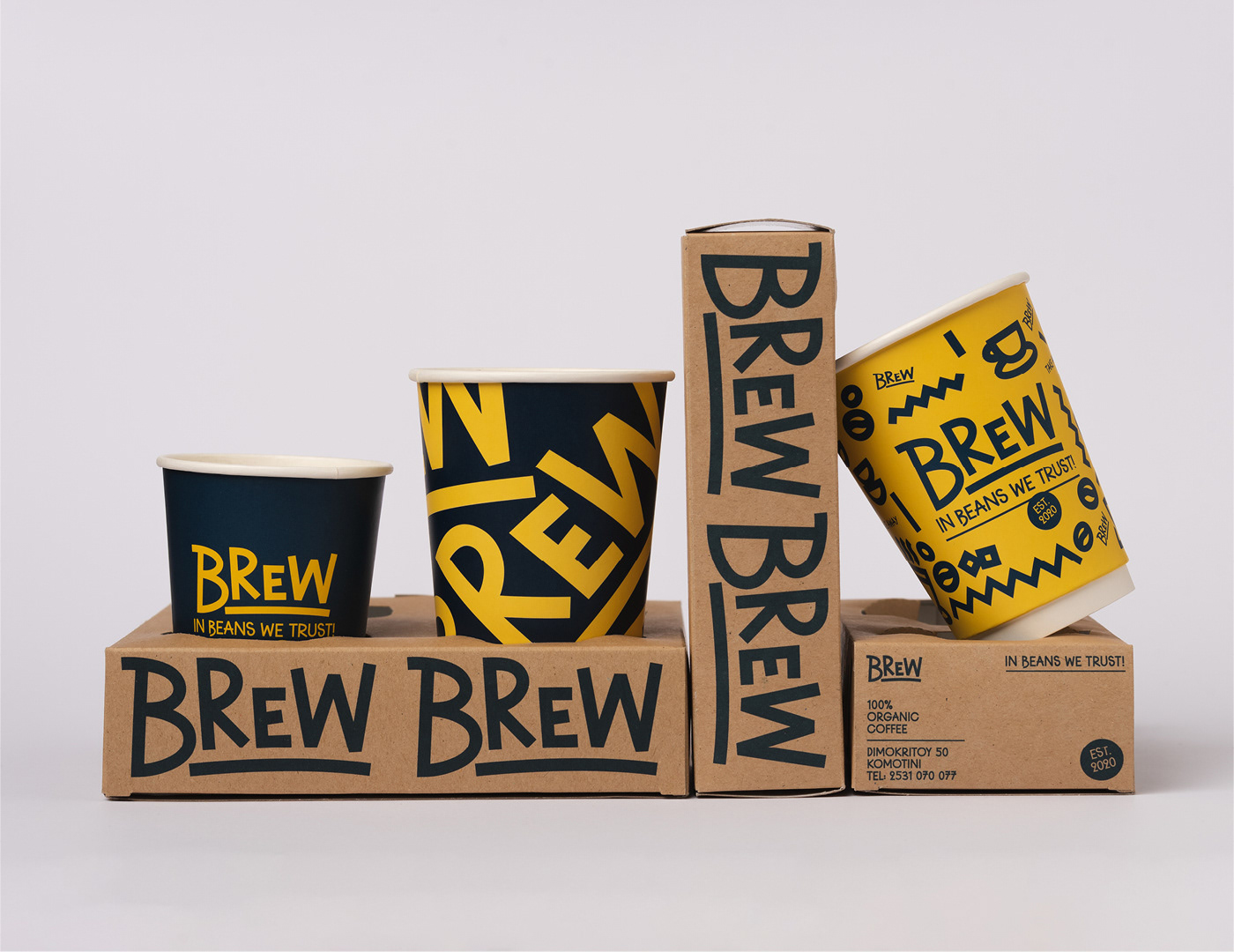 beans branding  Coffee cup lettering organic typography   cafe Packaging