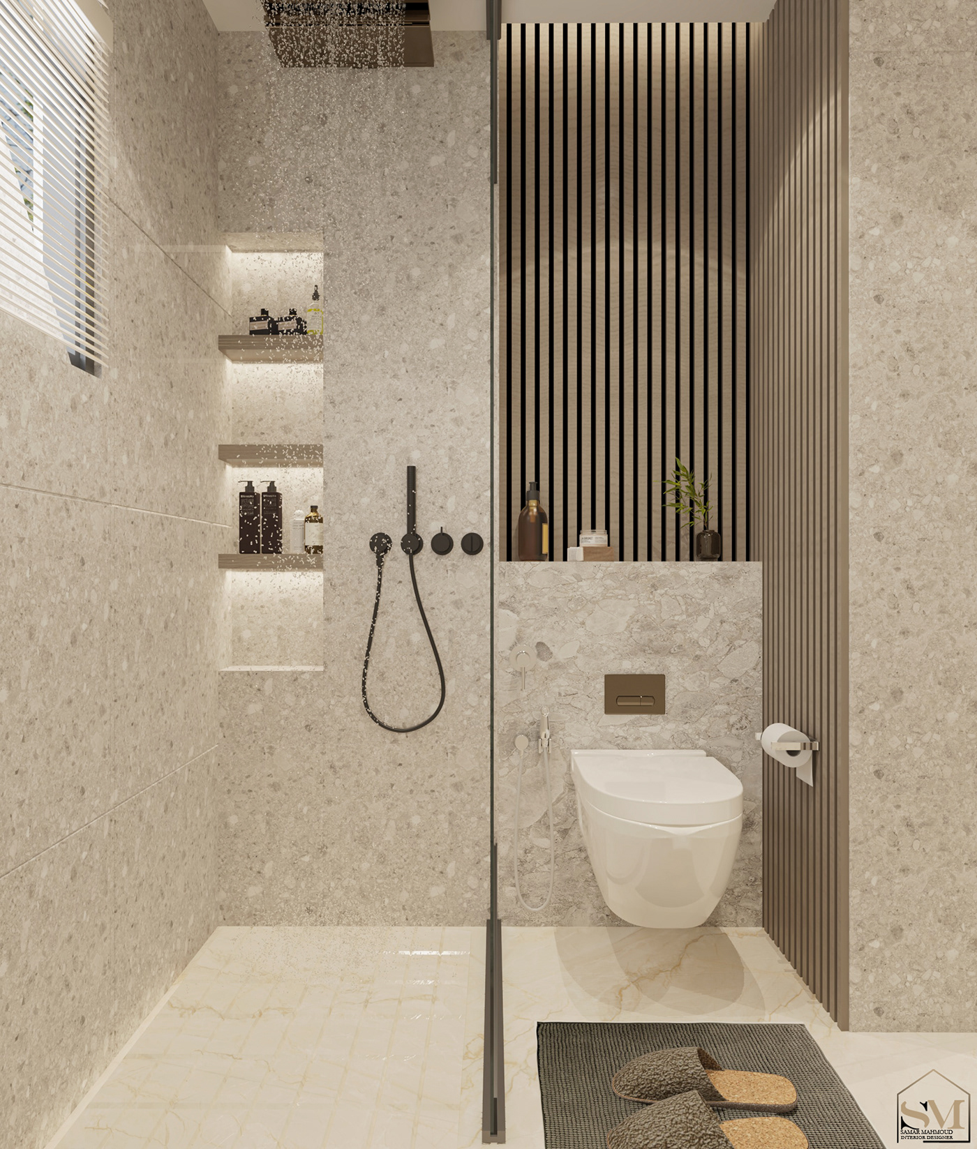 bathroom design room wc toilet interior design  visualization Render 3D modern