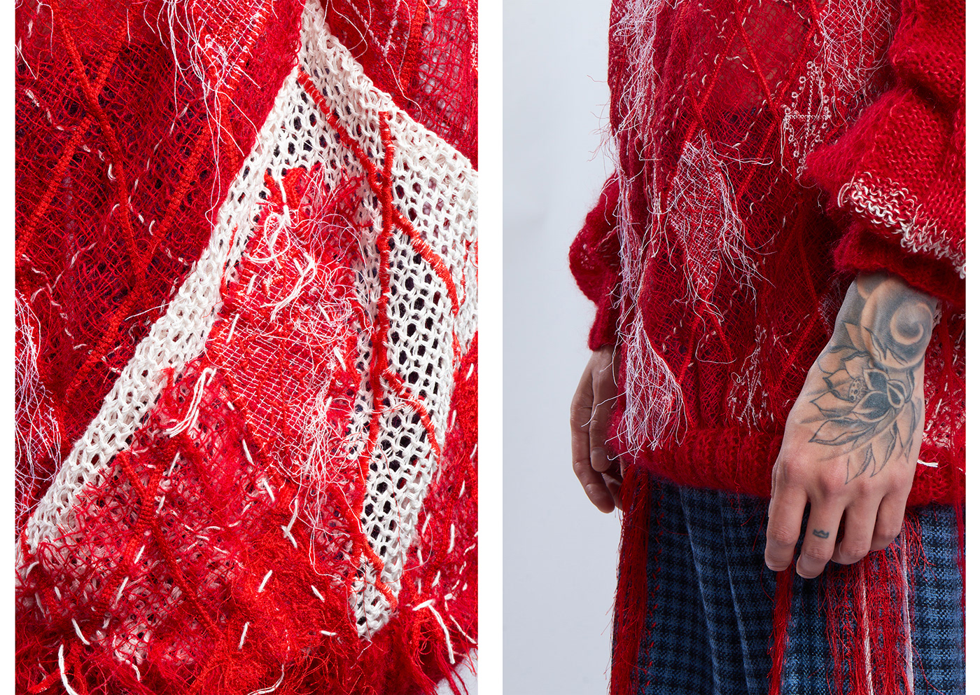 culture Fashion  red thread Textiles united