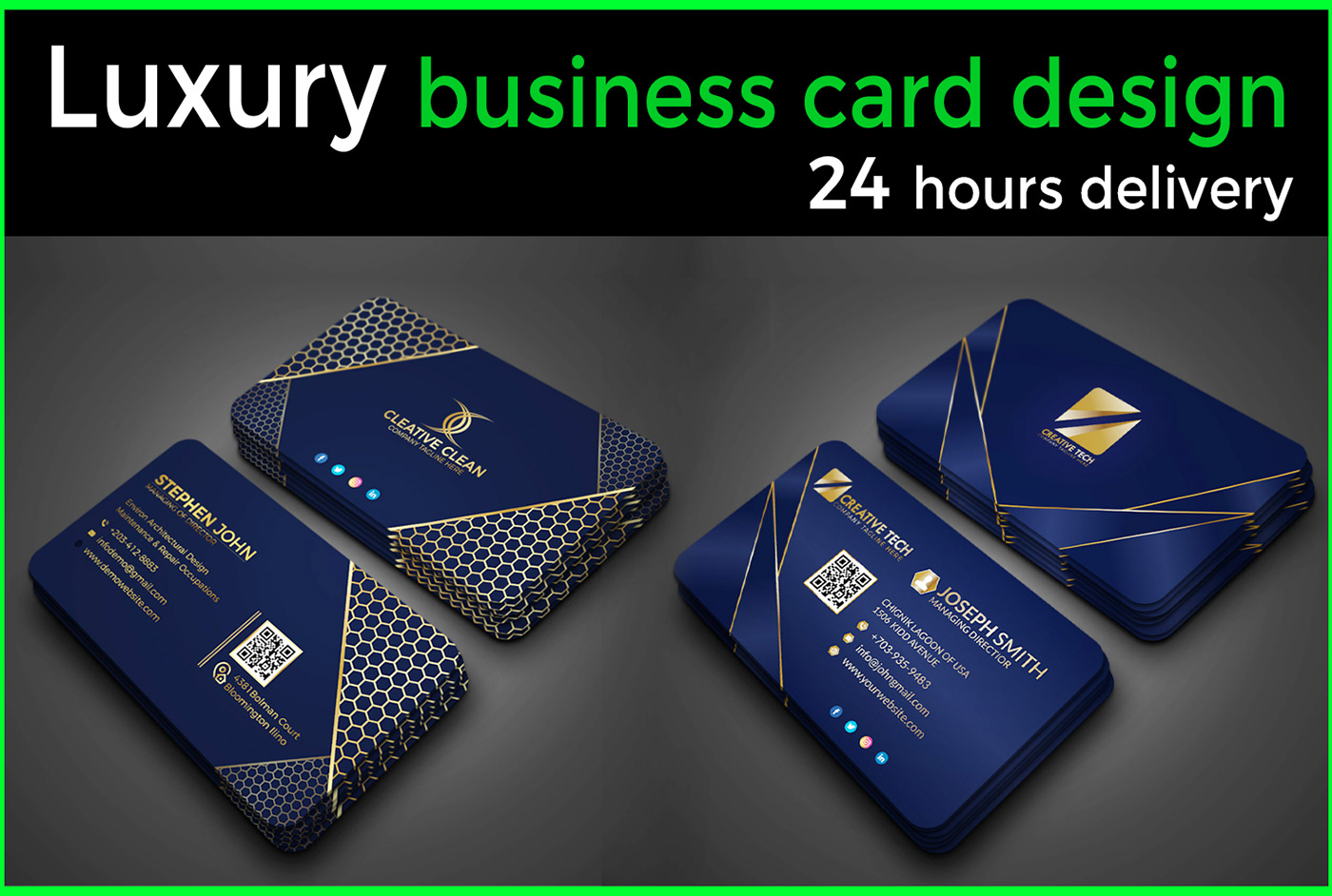Luxury business card design