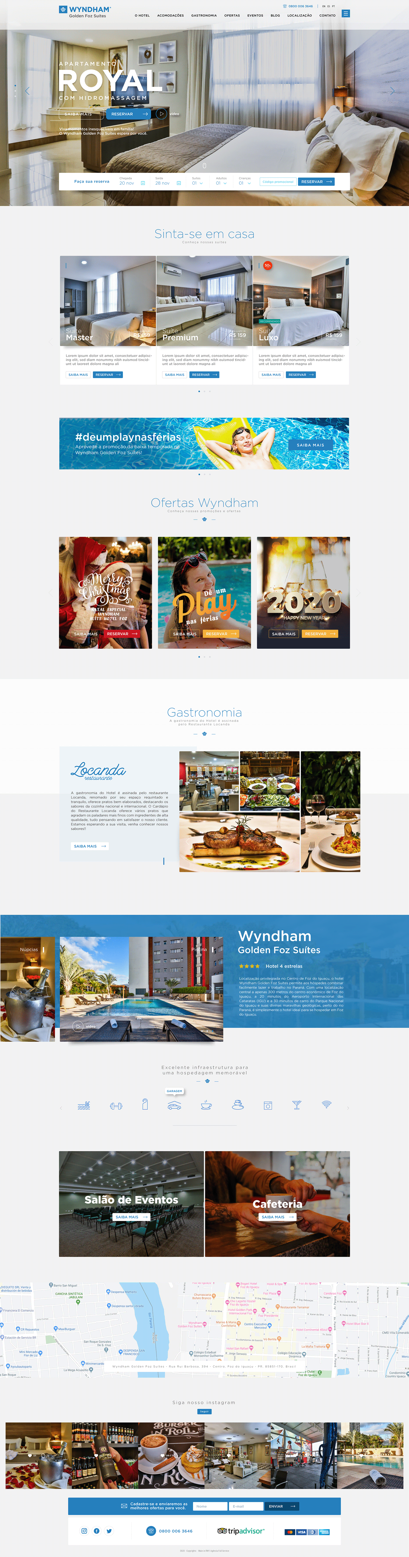 creative website Fozdoiguaçu hotel hotel landpages Hotelaria interface design Turismo UI ux Website