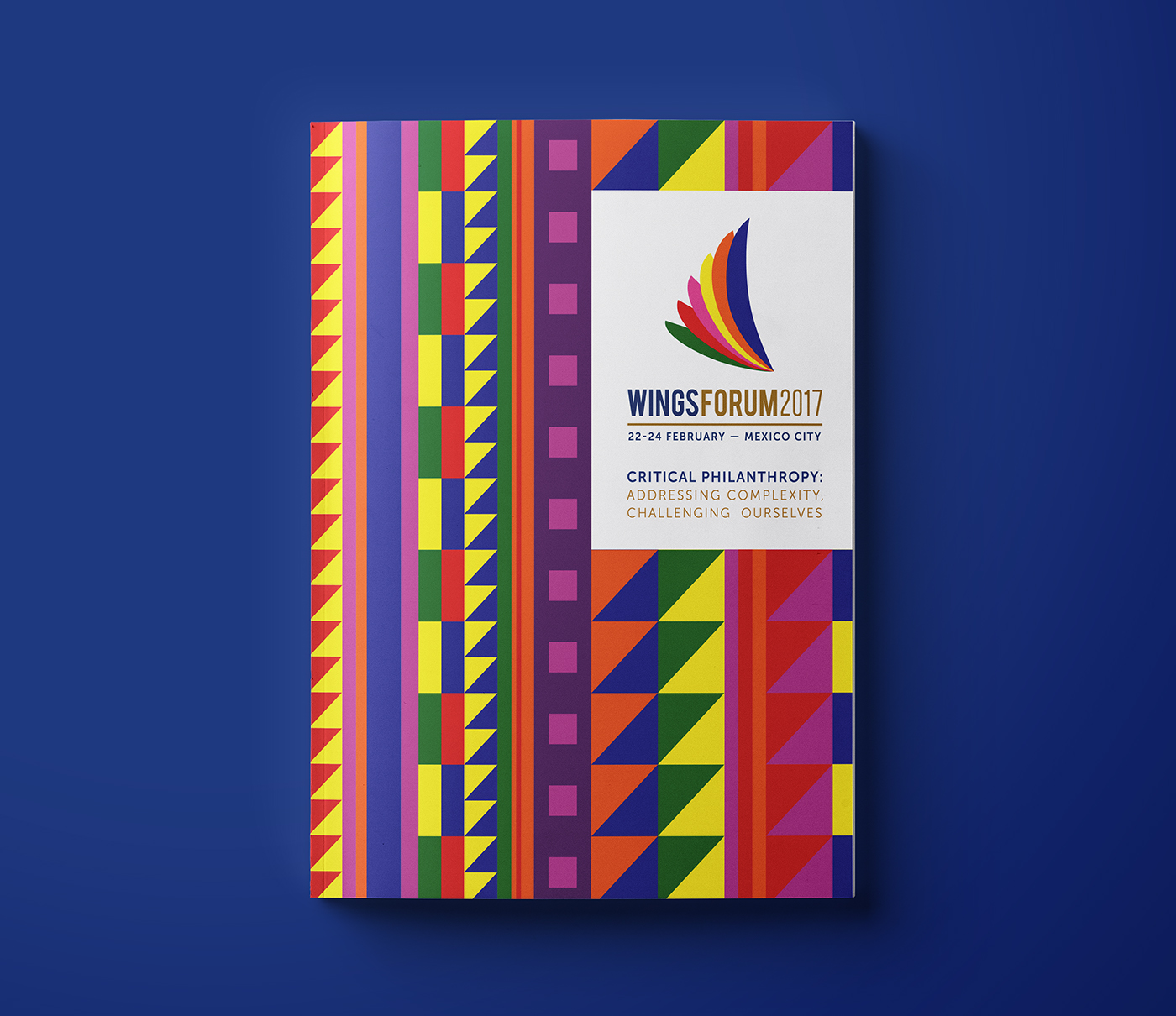 Program programme report festival conference branding  mexico Mexican pattern print