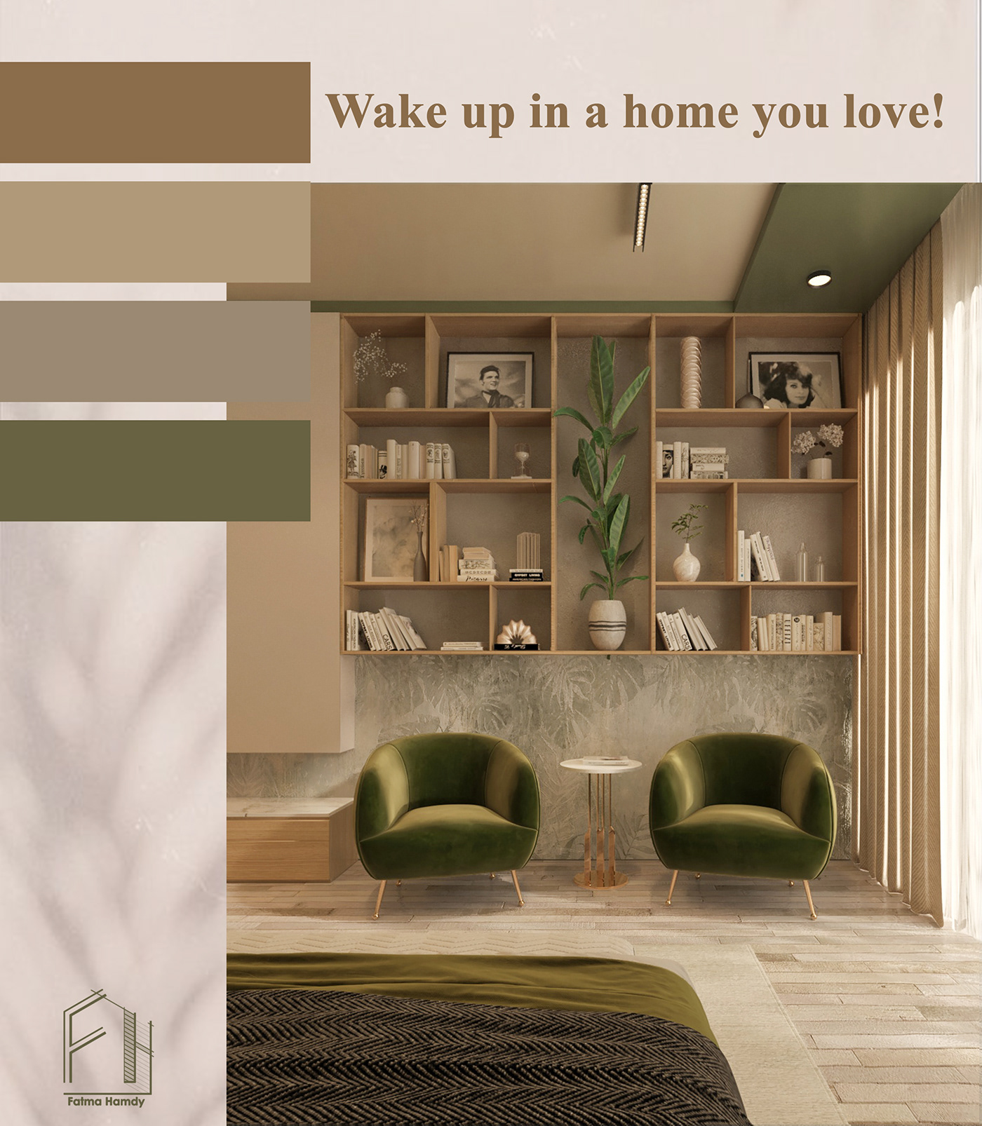 Interior bedroom architecture visualization 3ds max modern Render architectural design architect