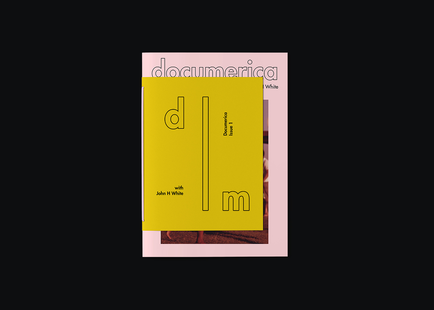print editorial design  book magazine documerica journalism   Photography  pink yellow typography  