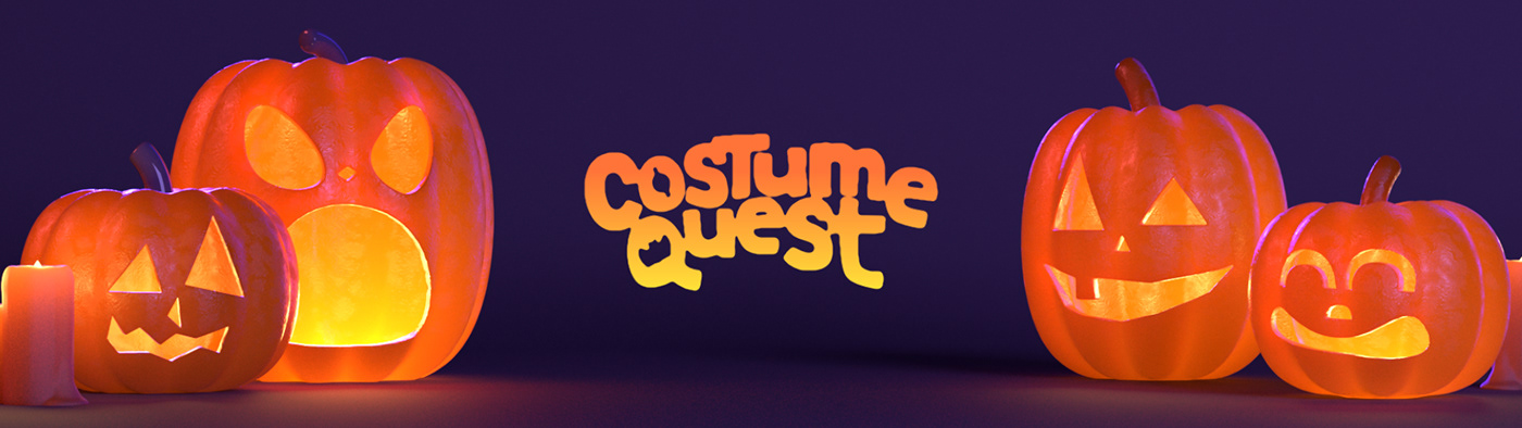 costume quest Double Fine 3D 3D illustration cute Costume quest c4d redshift Render