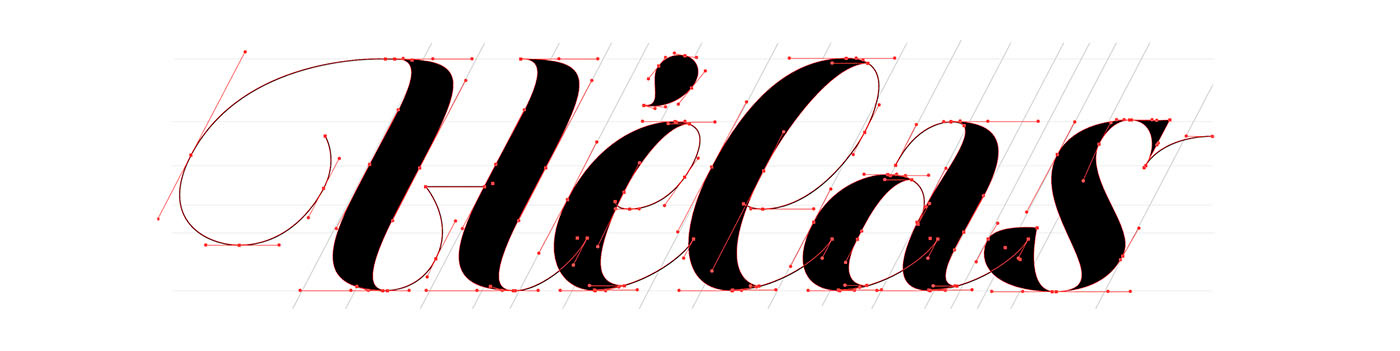 font webfont Fontself Calligraphy   handwriting lettering Script helas type Typeface