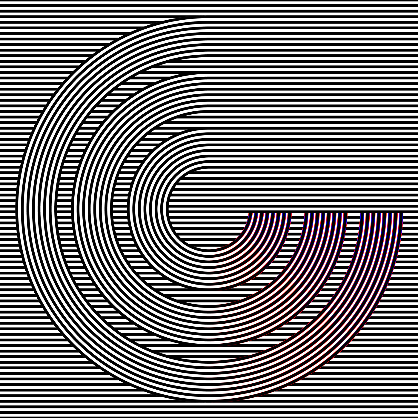 vector black and white lines geometry