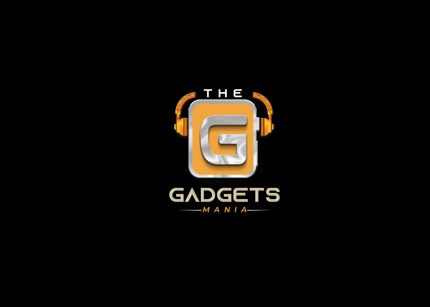 logo headphones mania accessories Logo Design gadgets music