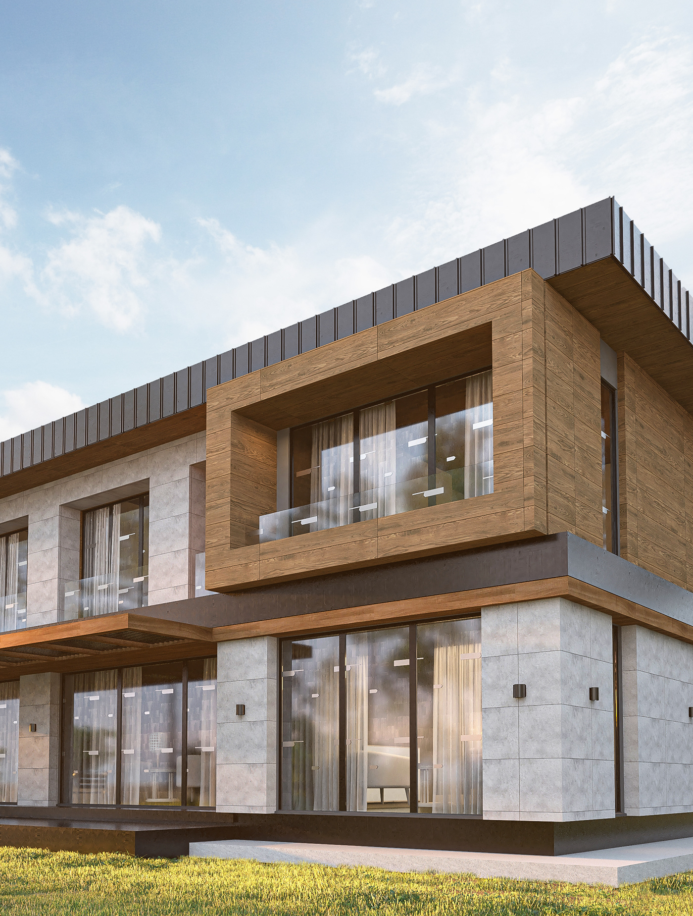 building architecture Render visualization HOUSE DESIGN exterior modern