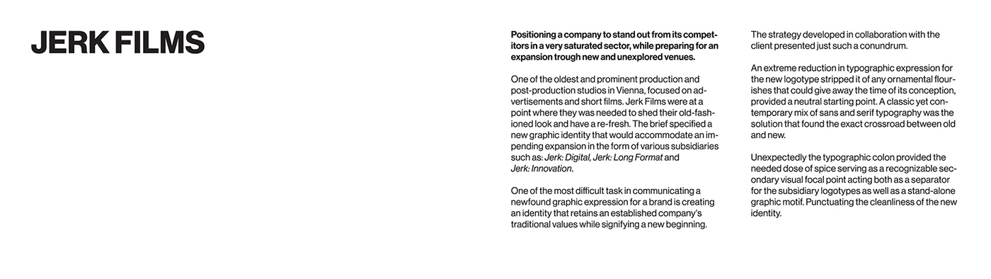 Advertising  branding  Corporate Identity dots Film   identity jerk logo Logotype typography  