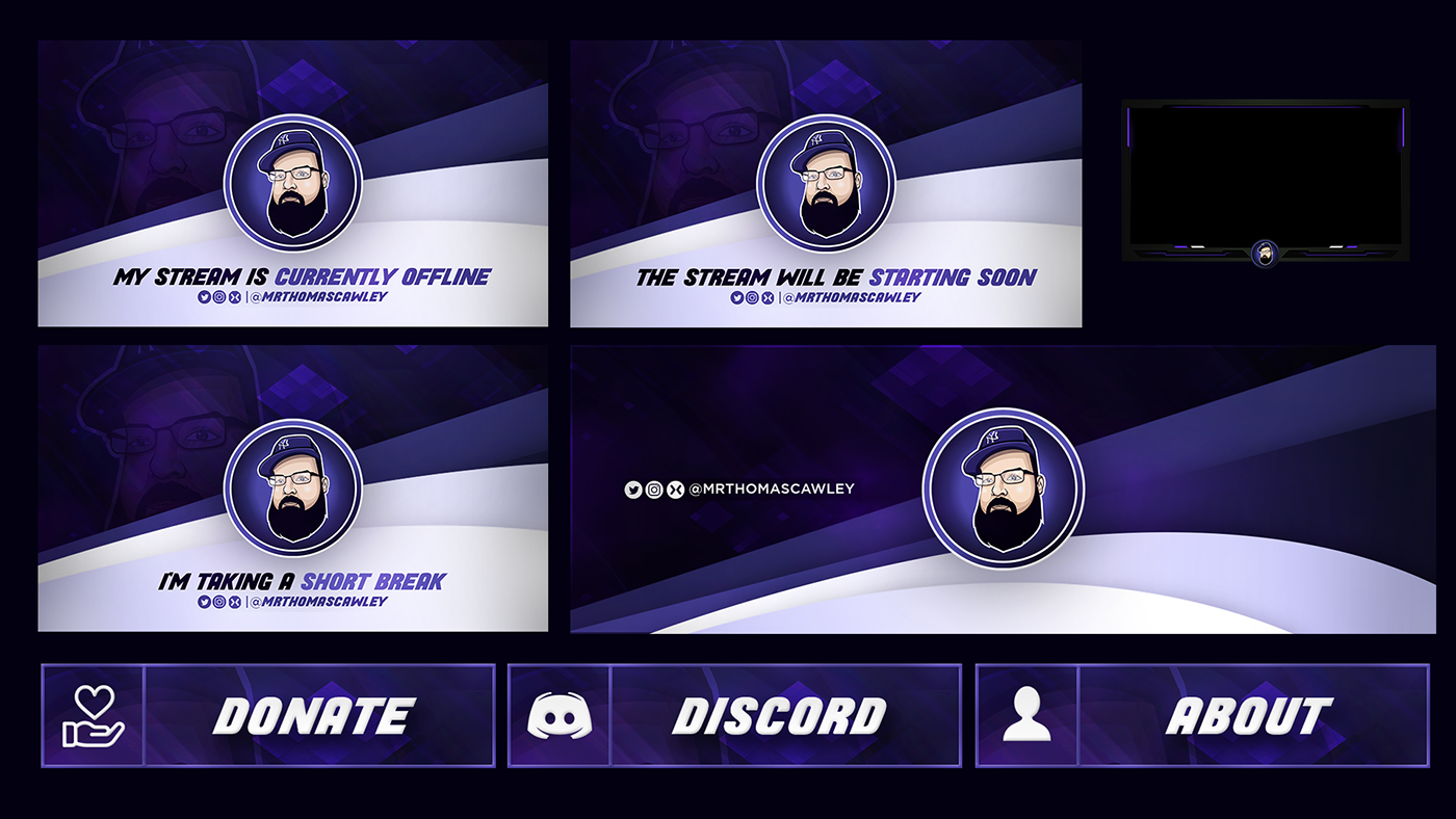 eSports Graphics graphics design social media Social Media Design social media kit Twitch Designs twitch package