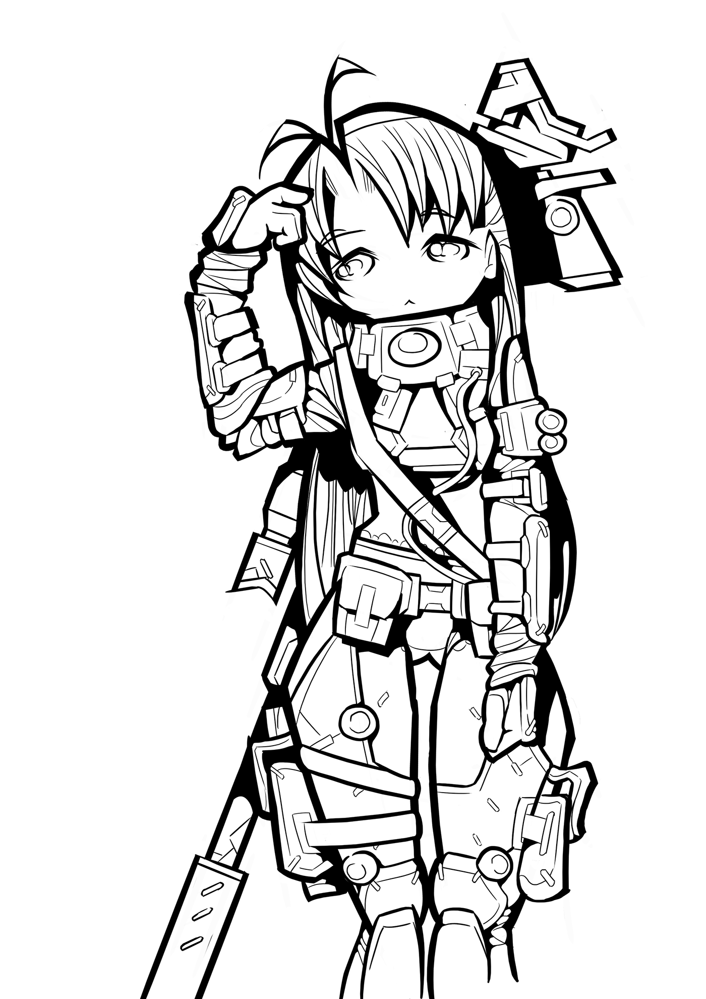 anime manga japan kawaii MOE Sniper Military cute soldier